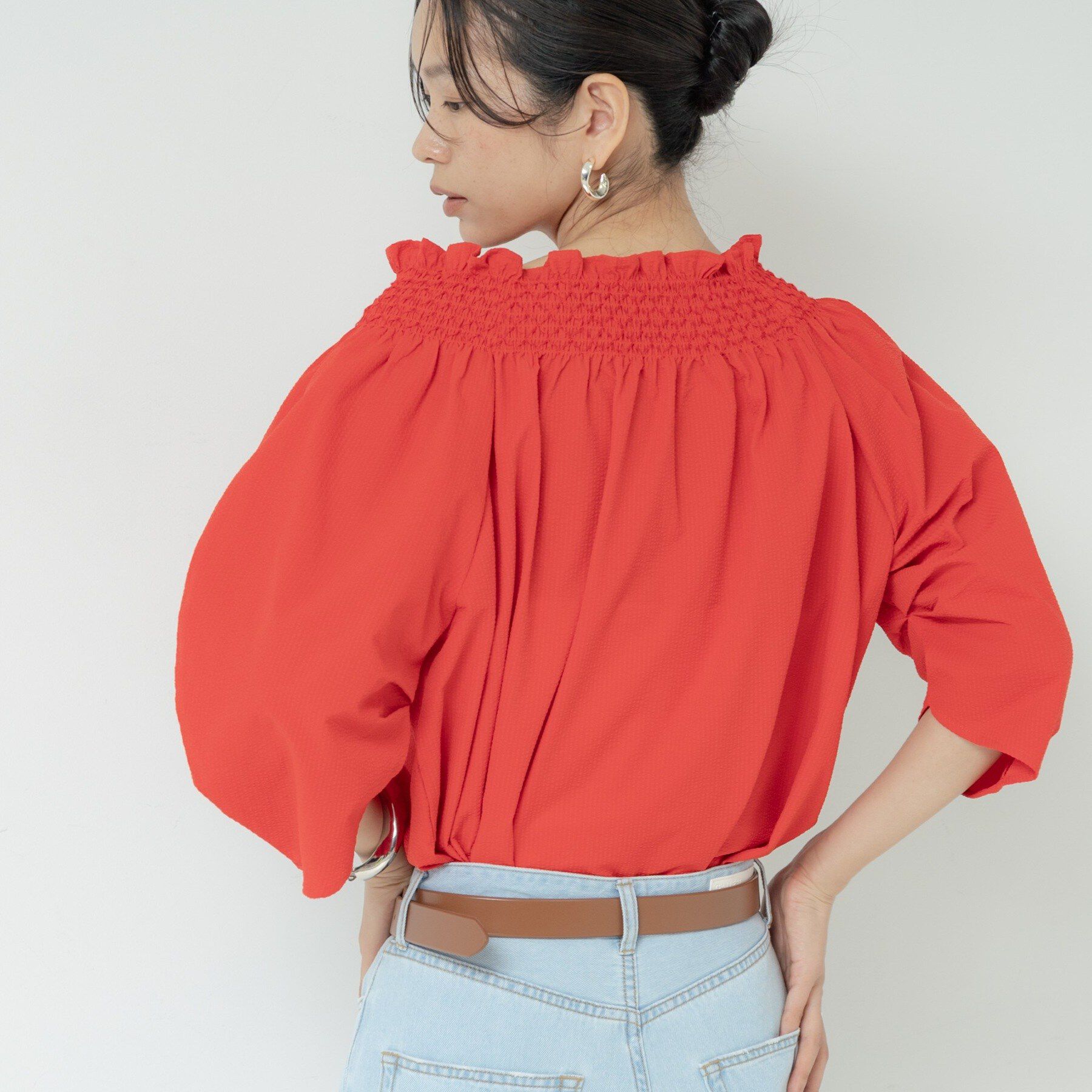 GALLEST「サッカーオフショルブラウス【再入荷／2WAY】」|シャツ・ブラウス|