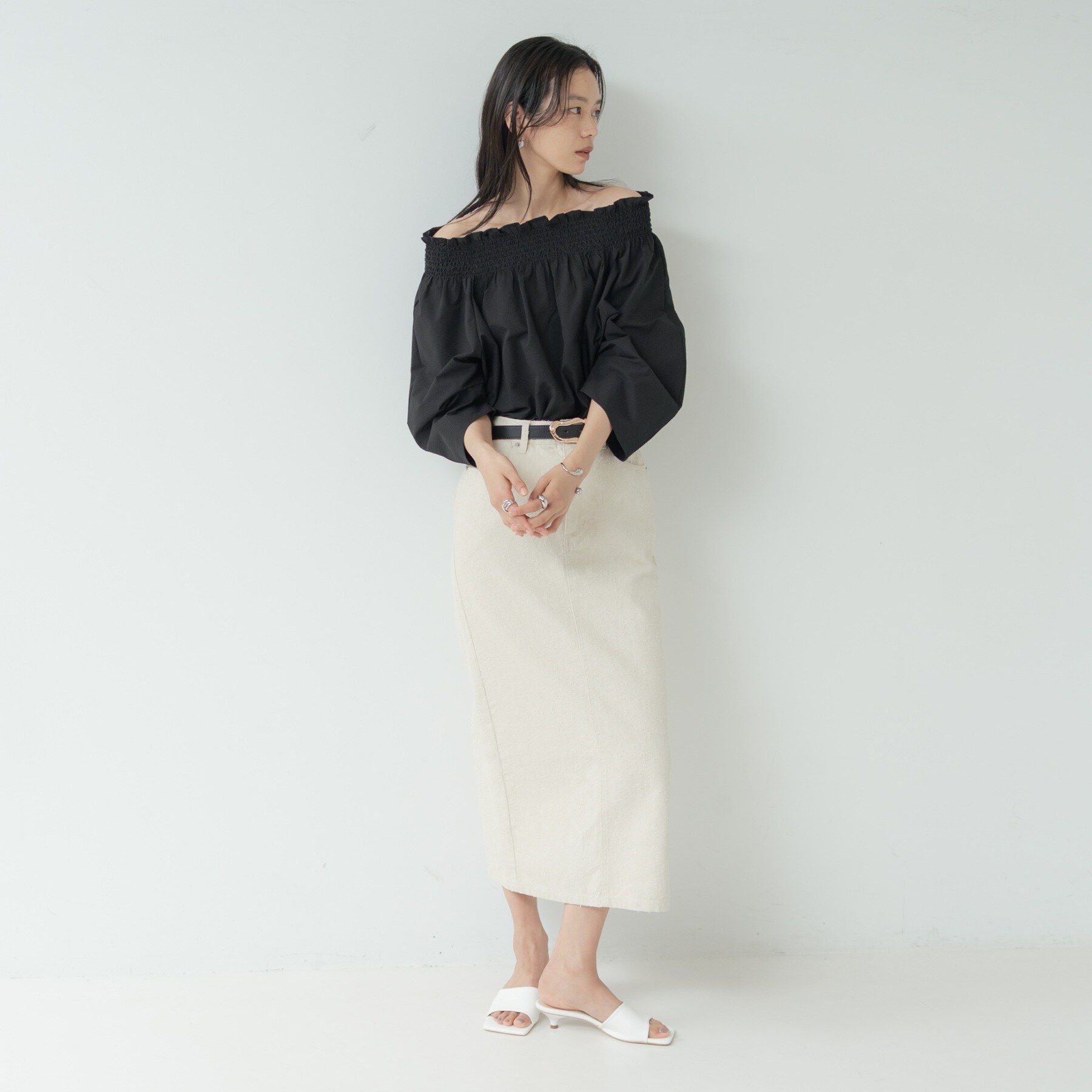 GALLEST「サッカーオフショルブラウス【再入荷／2WAY】」|シャツ・ブラウス|