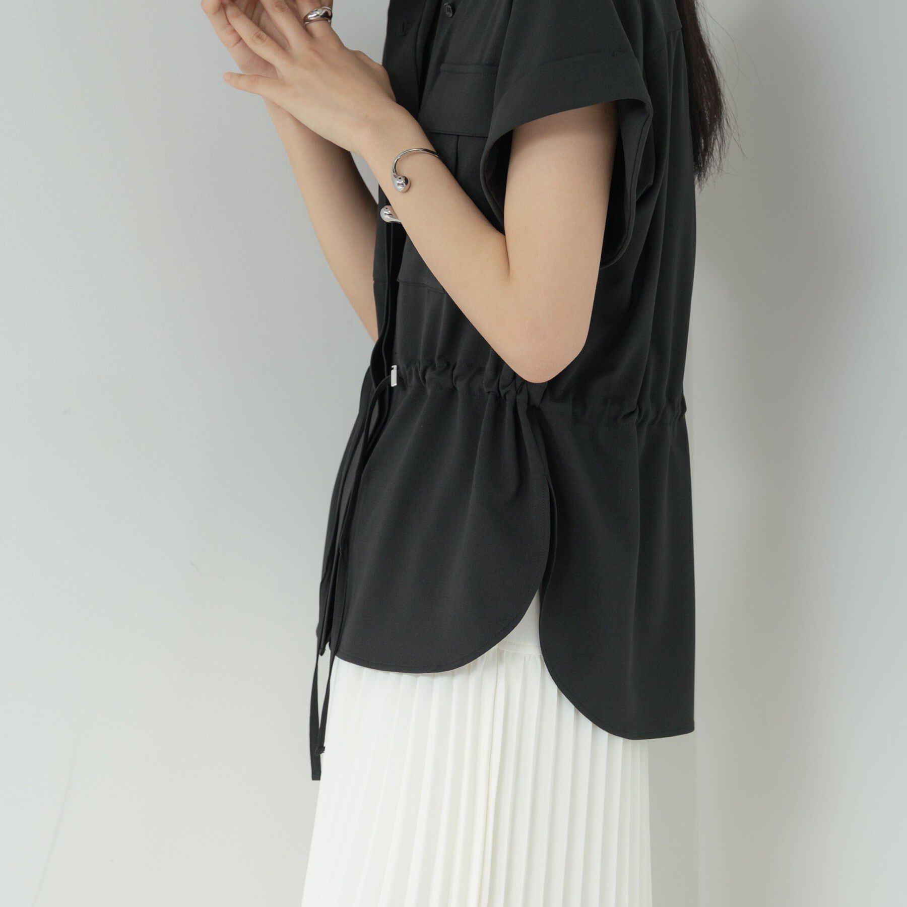 GALLEST「Comfy SET UP｜サファリシャツ【セットアップ対応／通勤／カセット服／接触冷感／UVカット】」|シャツ・ブラウス|