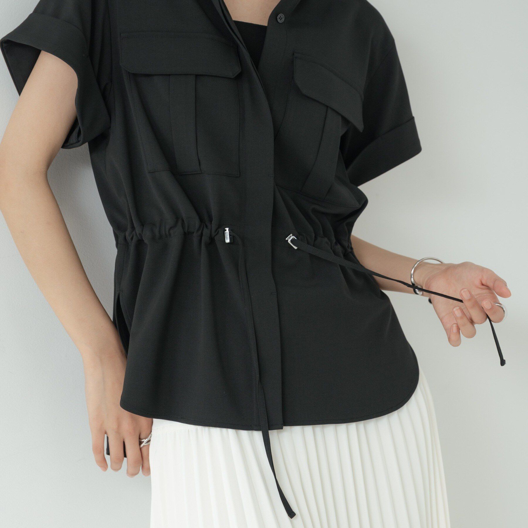 GALLEST「Comfy SET UP｜サファリシャツ【セットアップ対応／通勤／カセット服／接触冷感／UVカット】」|シャツ・ブラウス|
