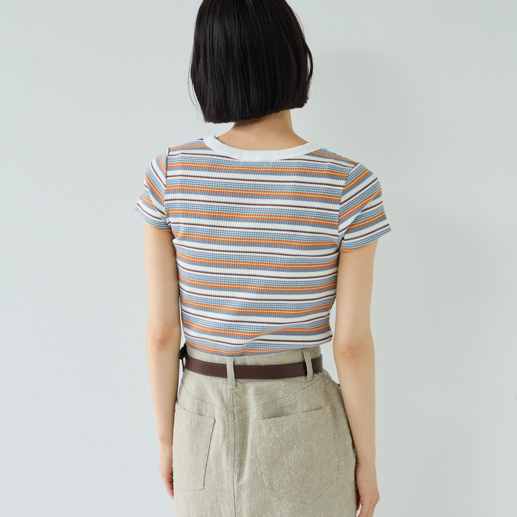 GALLEST「レトロボーダーTシャツ」|Tシャツ・カットソー|