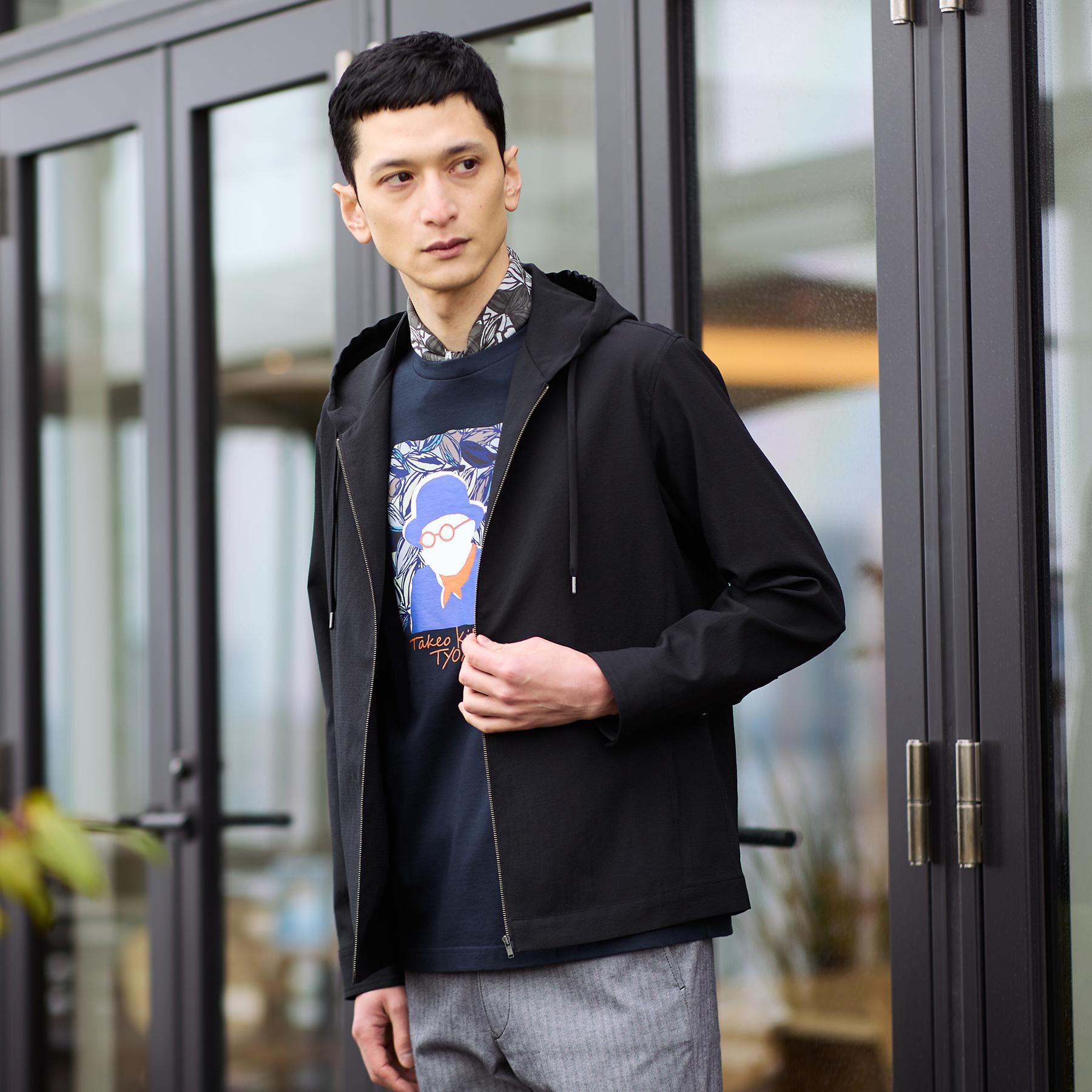 TAKEO KIKUCHI「【撥水・洗える・シワになりにくい】 リランチェ（R） フードブルゾン」|シャツ・ブラウス|