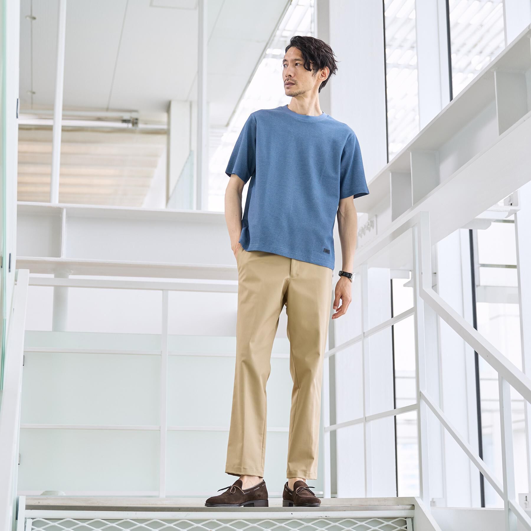 TAKEO KIKUCHI「【抗菌防臭】ステイフレッシュ Tシャツ」|Tシャツ・カットソー|