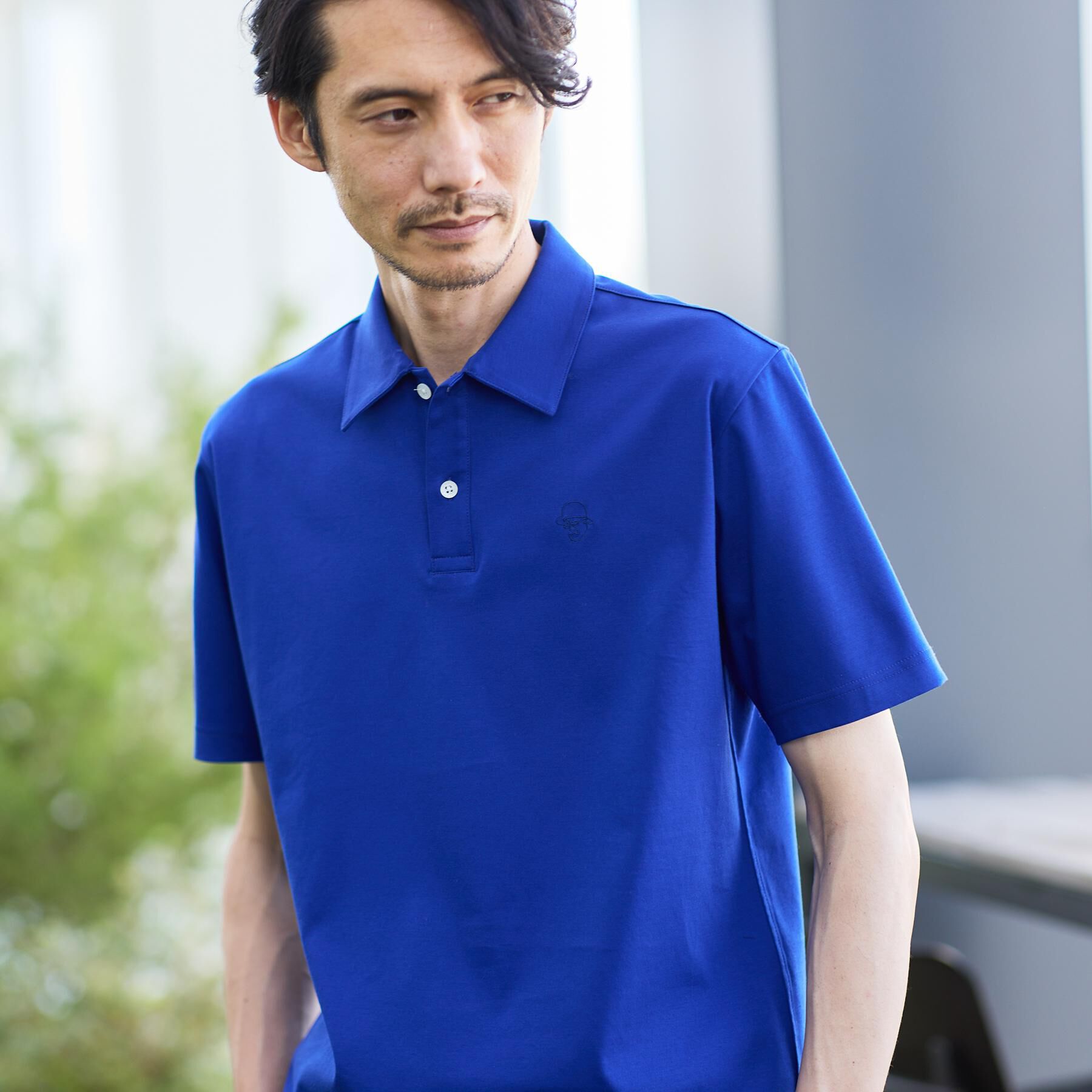TAKEO KIKUCHI「【接触冷感】アイスクリアコットン ワンポイント ポロシャツ」|ポロシャツ|