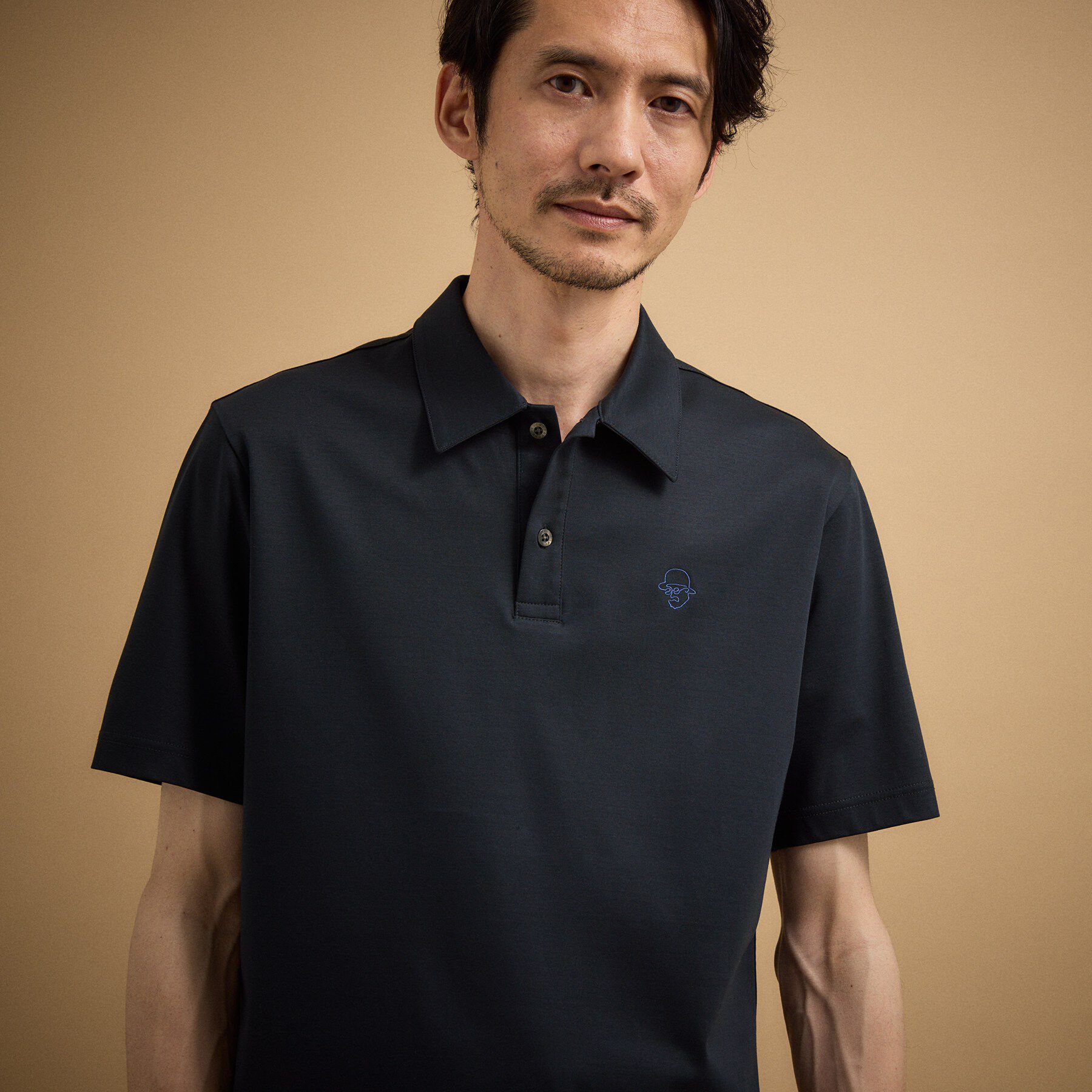 TAKEO KIKUCHI「【接触冷感】アイスクリアコットン ワンポイント ポロシャツ」|ポロシャツ|