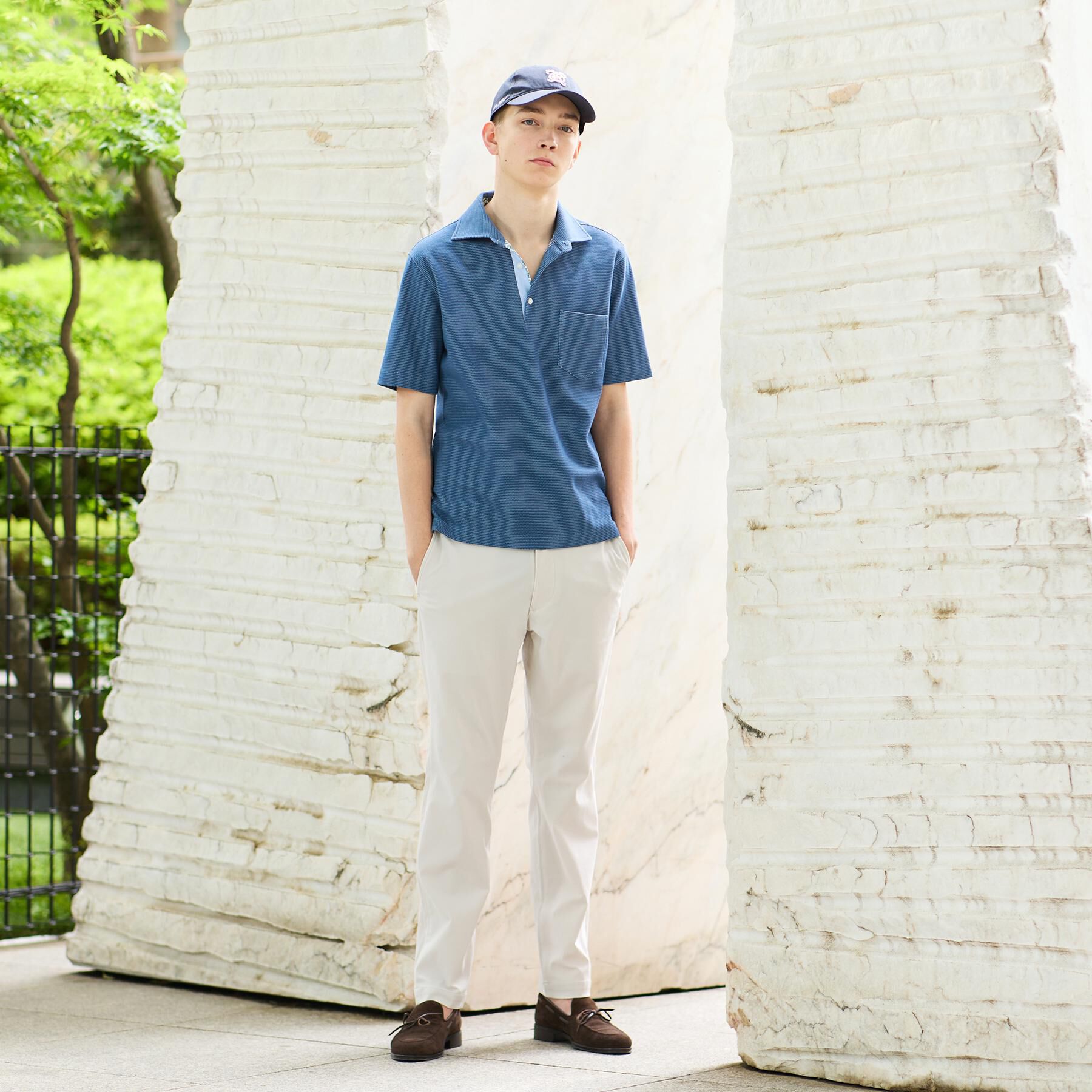 TAKEO KIKUCHI「【接触冷感/吸汗速乾】サイドゴアウエスト ストレートパンツ」|その他|