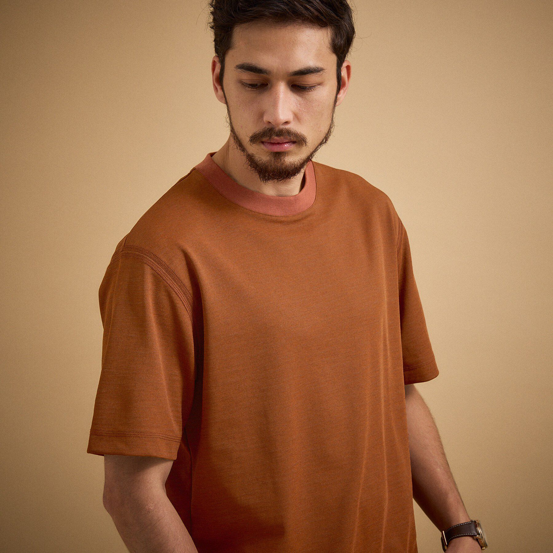TAKEO KIKUCHI「リネン ライク ポンチ プルオーバー」|Tシャツ・カットソー|