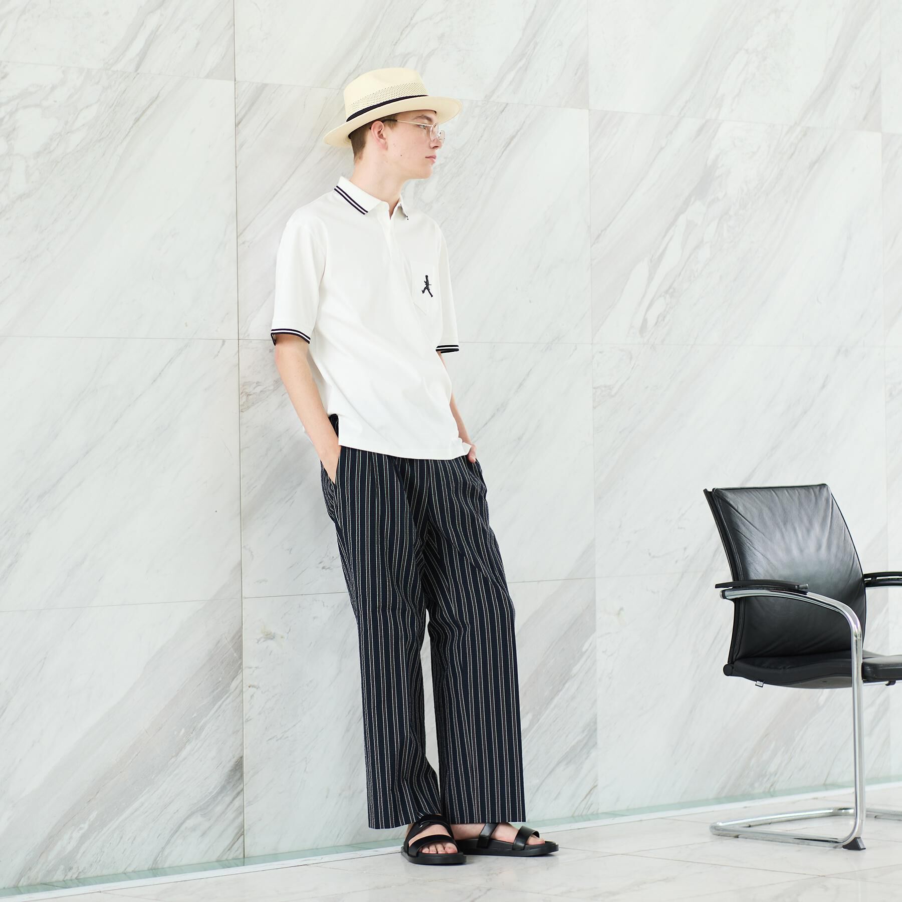 TAKEO KIKUCHI「【BOWLER HAT LABEL】アイスクリアコットン ボーラーハットウォーカー ポロシャツ」|ポロシャツ|