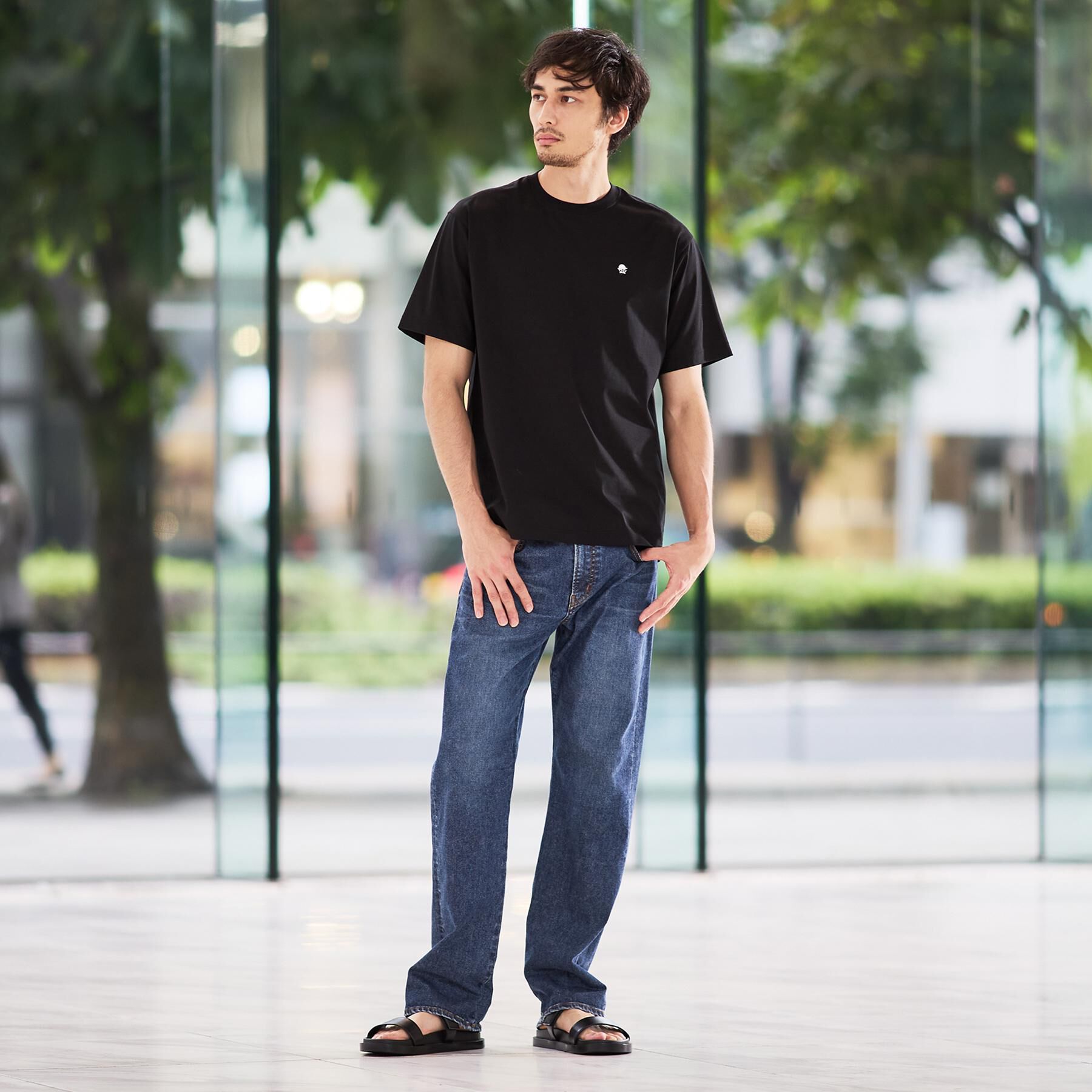 TAKEO KIKUCHI「【日本製】ワンポイント刺繍 半袖Tシャツ」|Tシャツ・カットソー|