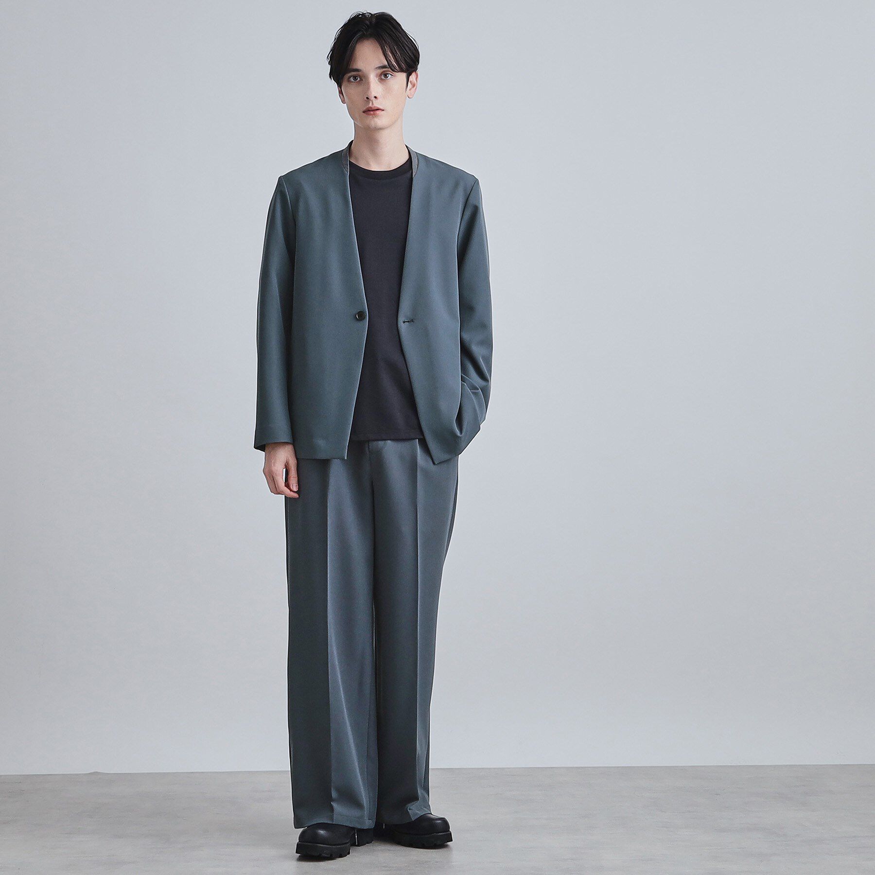 tk.TAKEO KIKUCHI「【セットアップ対応】360度ストレッチ ワイドストレートパンツ」|その他|