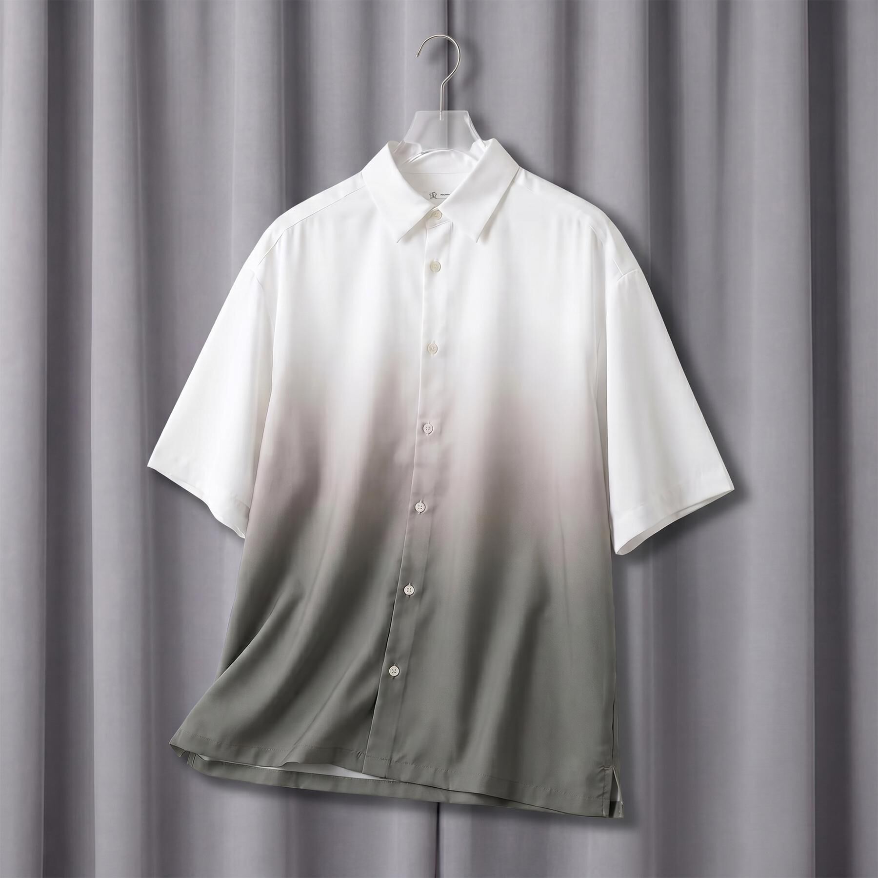 tk.TAKEO KIKUCHI「【26SSイチオシ！】オーバーとろみグラデーションプリントシャツ/レギュラーカラー/さらっとタッチ」|シャツ・ブラウス|