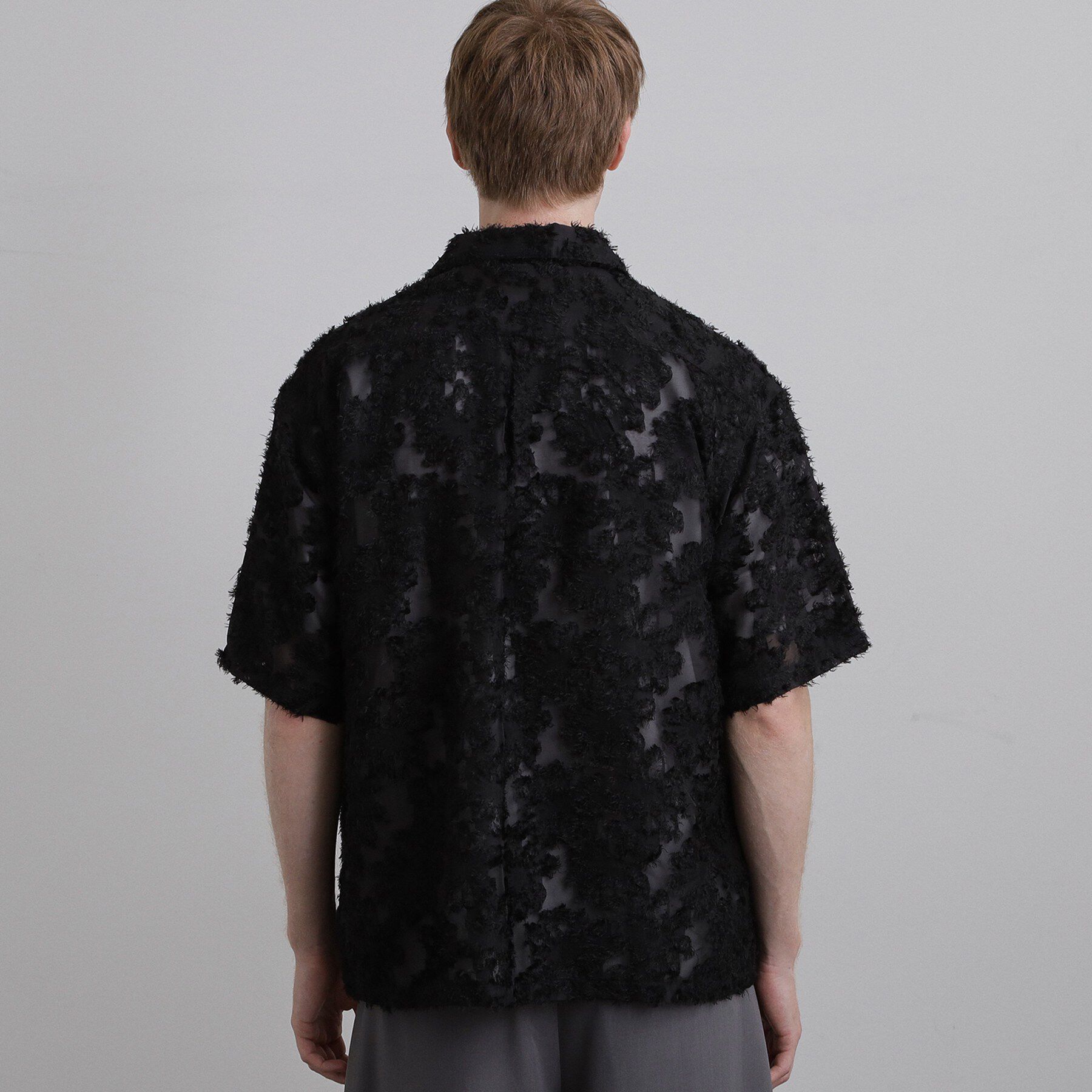 tk.TAKEO KIKUCHI「【26SSトレンドの商品】シアーフラワーシャツ/フラワーデザイン/通気性/レース/透け感/トレンド」|シャツ・ブラウス|