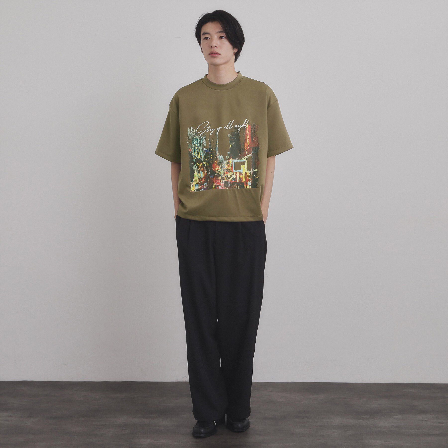tk.TAKEO KIKUCHI「ブラシ刺繍半袖Ｔシャツ」|Tシャツ・カットソー|