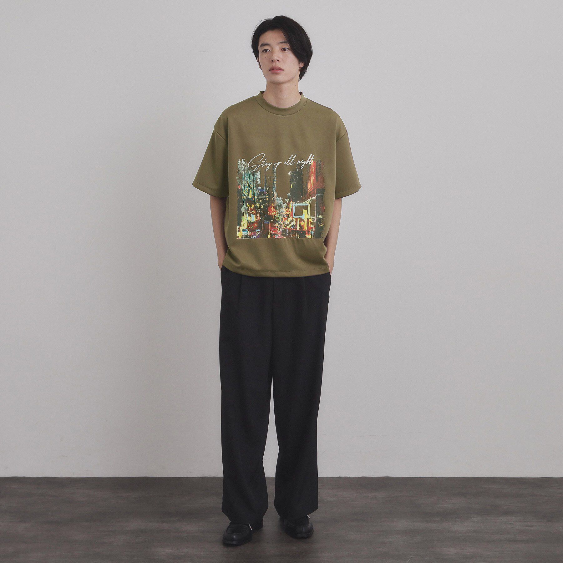 tk.TAKEO KIKUCHI「ブラシ刺繍半袖Ｔシャツ」|Tシャツ・カットソー|