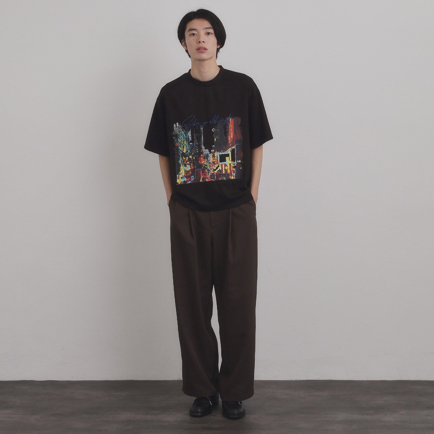 tk.TAKEO KIKUCHI「ブラシ刺繍半袖Ｔシャツ」|Tシャツ・カットソー|