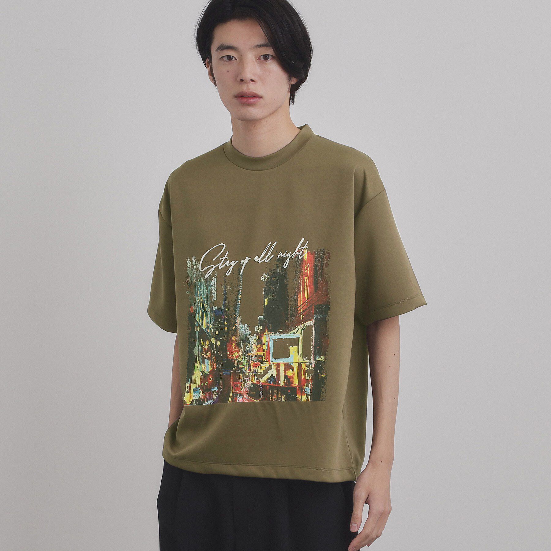 tk.TAKEO KIKUCHI「ブラシ刺繍半袖Ｔシャツ」|Tシャツ・カットソー|