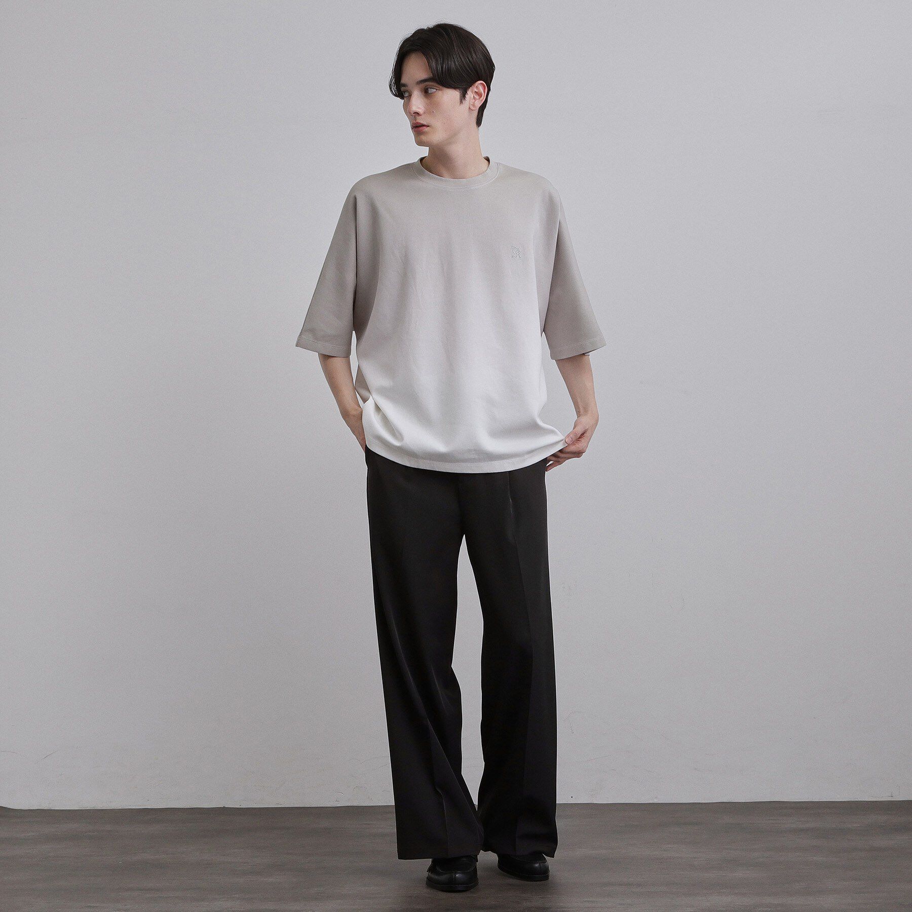 tk.TAKEO KIKUCHI「【接触冷感／ストレッチ】トロミワイドストレート」|その他|