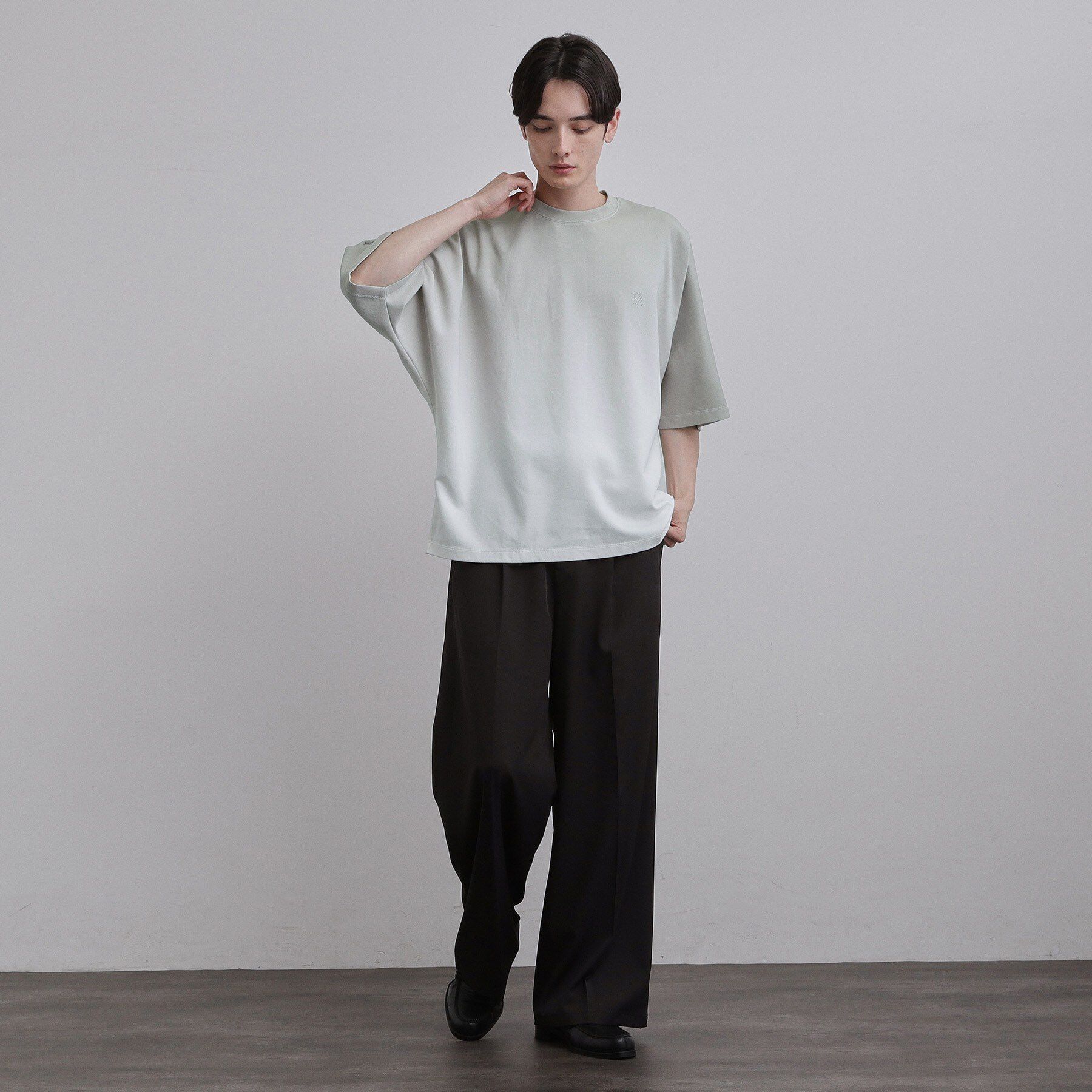 tk.TAKEO KIKUCHI「【人気商品！】グラデーションドルマンカットソー　ウォッシャブル/柔らかタッチ/ふっくら/ドルマンスリ」|Tシャツ・カットソー|