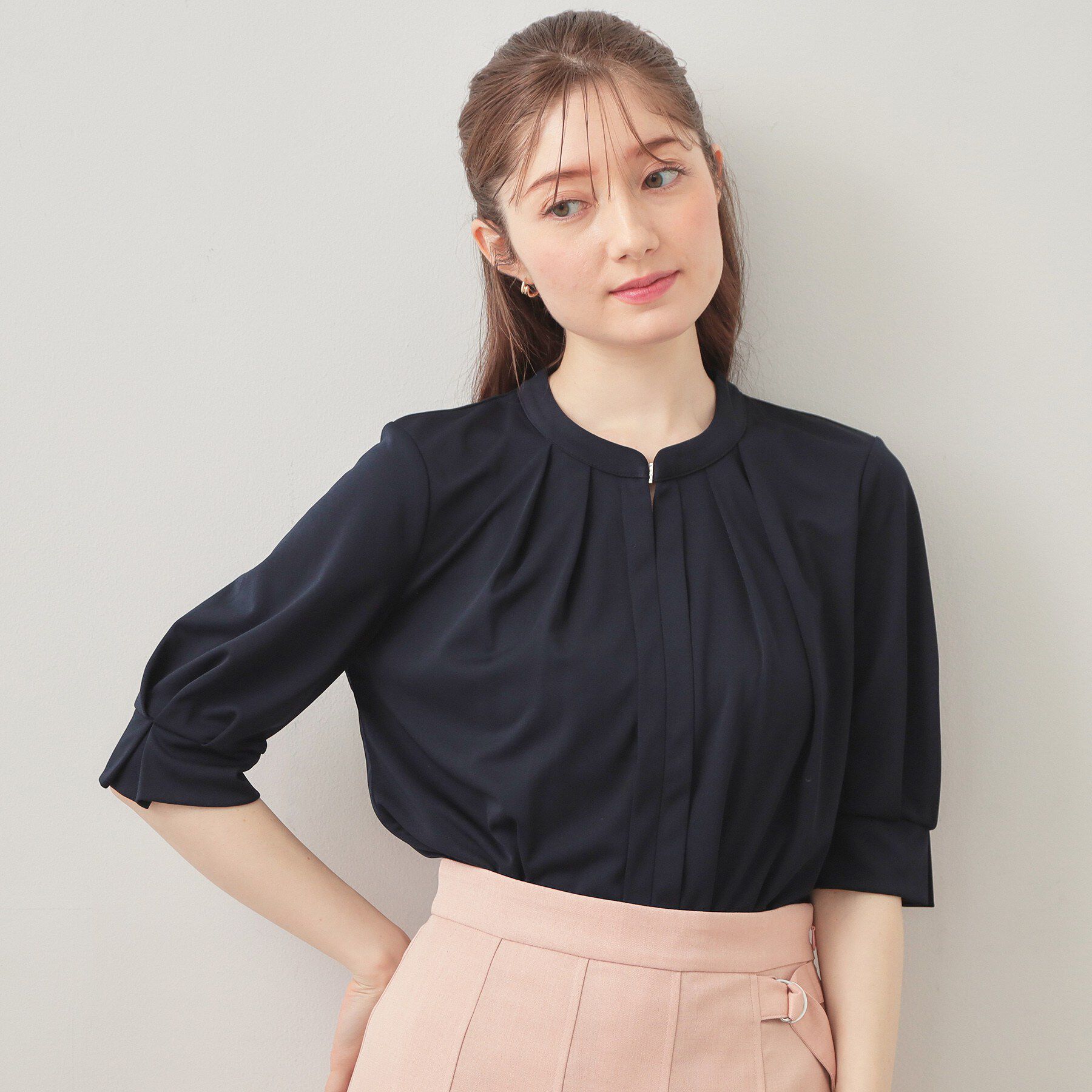 index「UV バンドカラートップス【洗濯機OK／吸水速乾／接触冷感】《S～3L／6col》」|Tシャツ・カットソー|