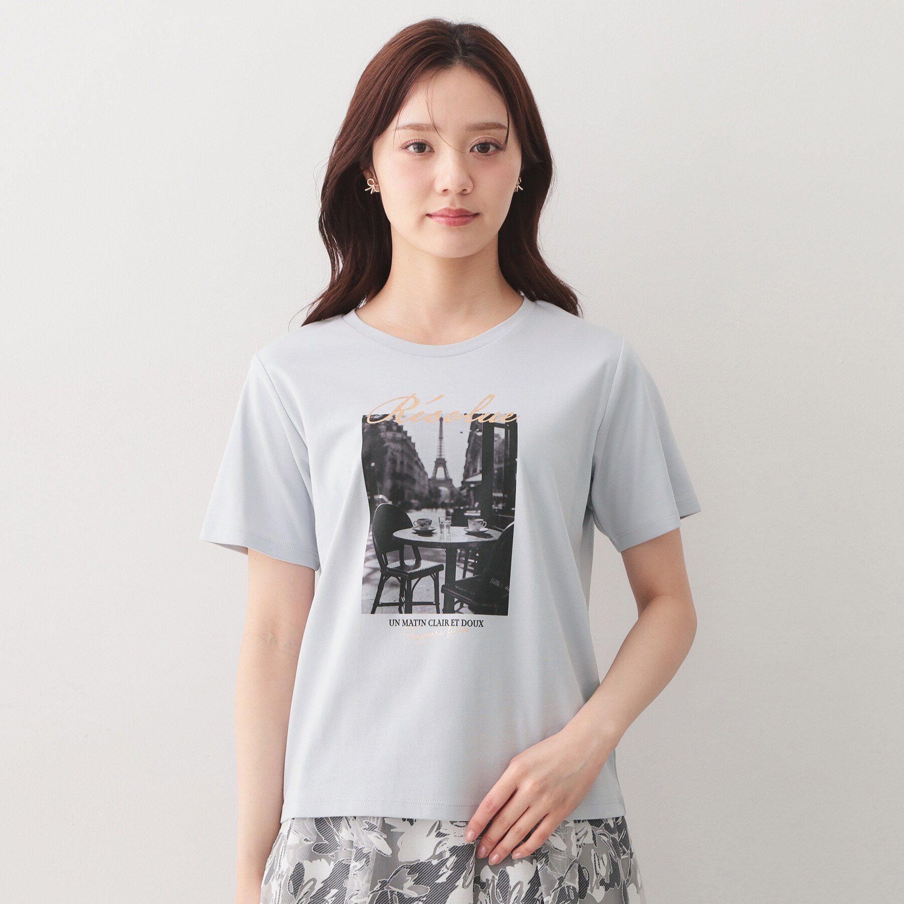 index「【接触冷感／UVケア】転写箔プリントTシャツ《洗濯機OK》」|Tシャツ・カットソー|