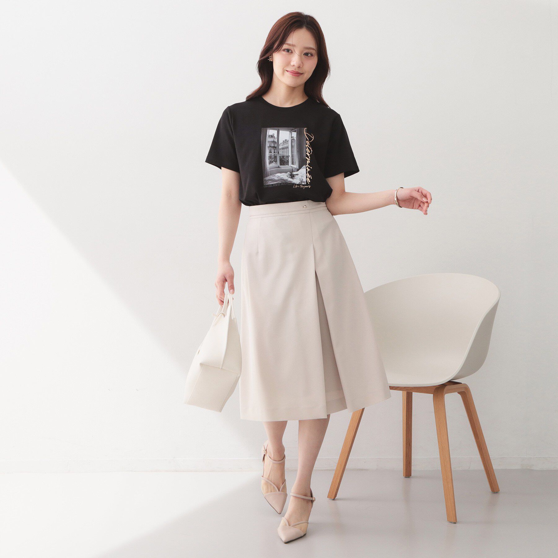 index「【接触冷感／UVケア】転写箔プリントTシャツ《洗濯機OK》」|Tシャツ・カットソー|