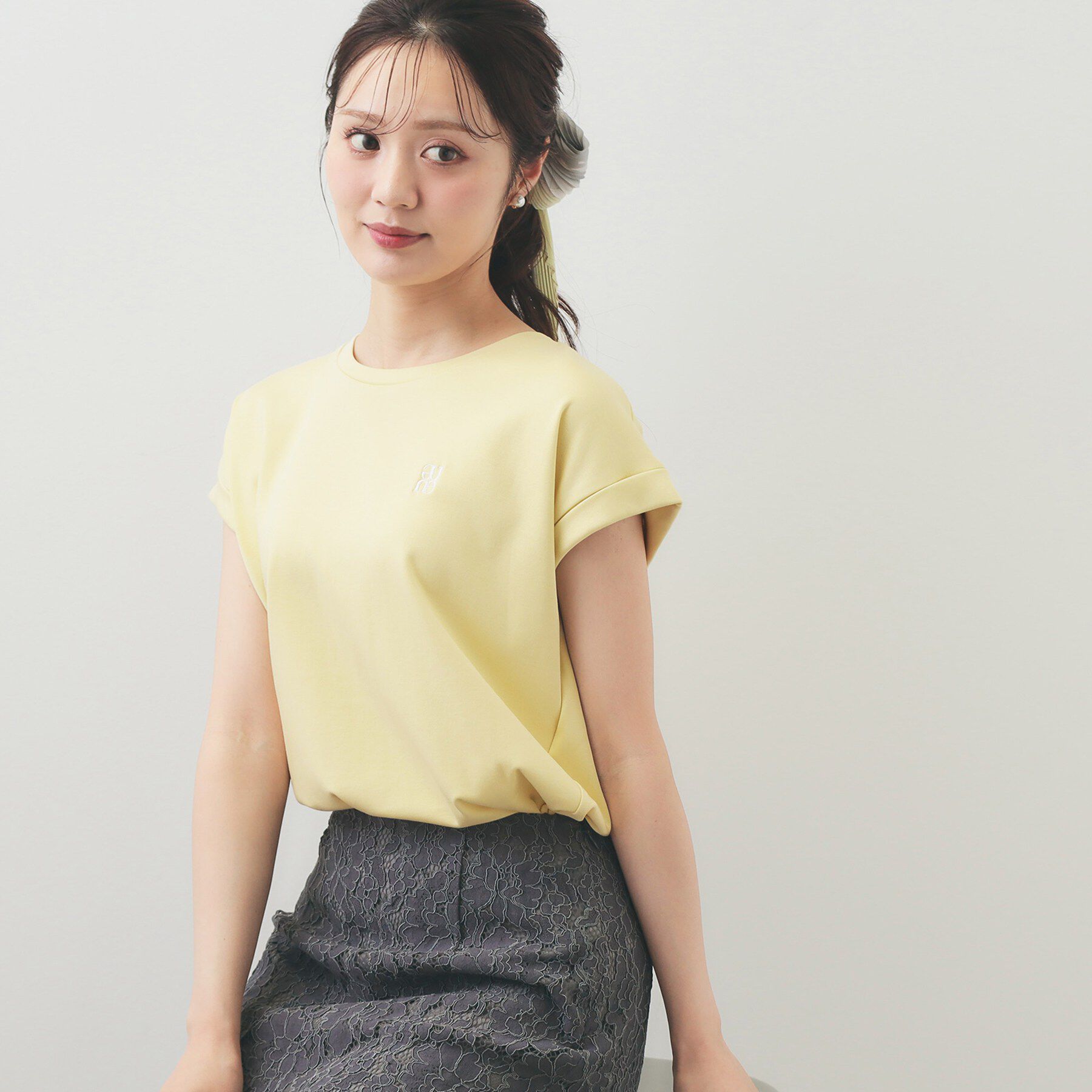index「【接触冷感／UV】ワンポイント刺繍Tシャツ《7col／XS~3L／洗濯機OK》」|Tシャツ・カットソー|