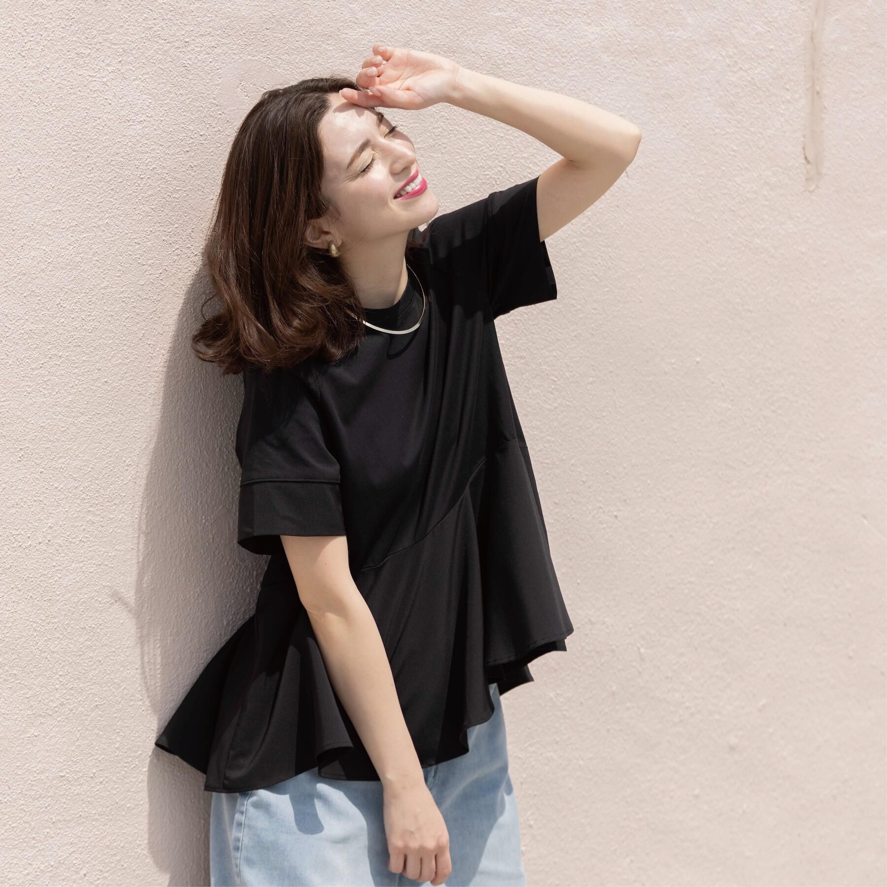 OPAQUE.CLIP「ペプラム切替ドッキングトップス」|Tシャツ・カットソー|