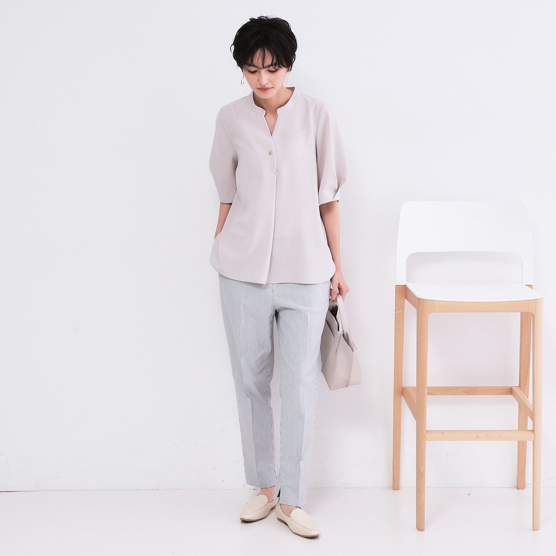 OPAQUE.CLIP「【透け防止／接触冷感】ハイストレッチスティックパンツ《洗濯機OK》」|その他|