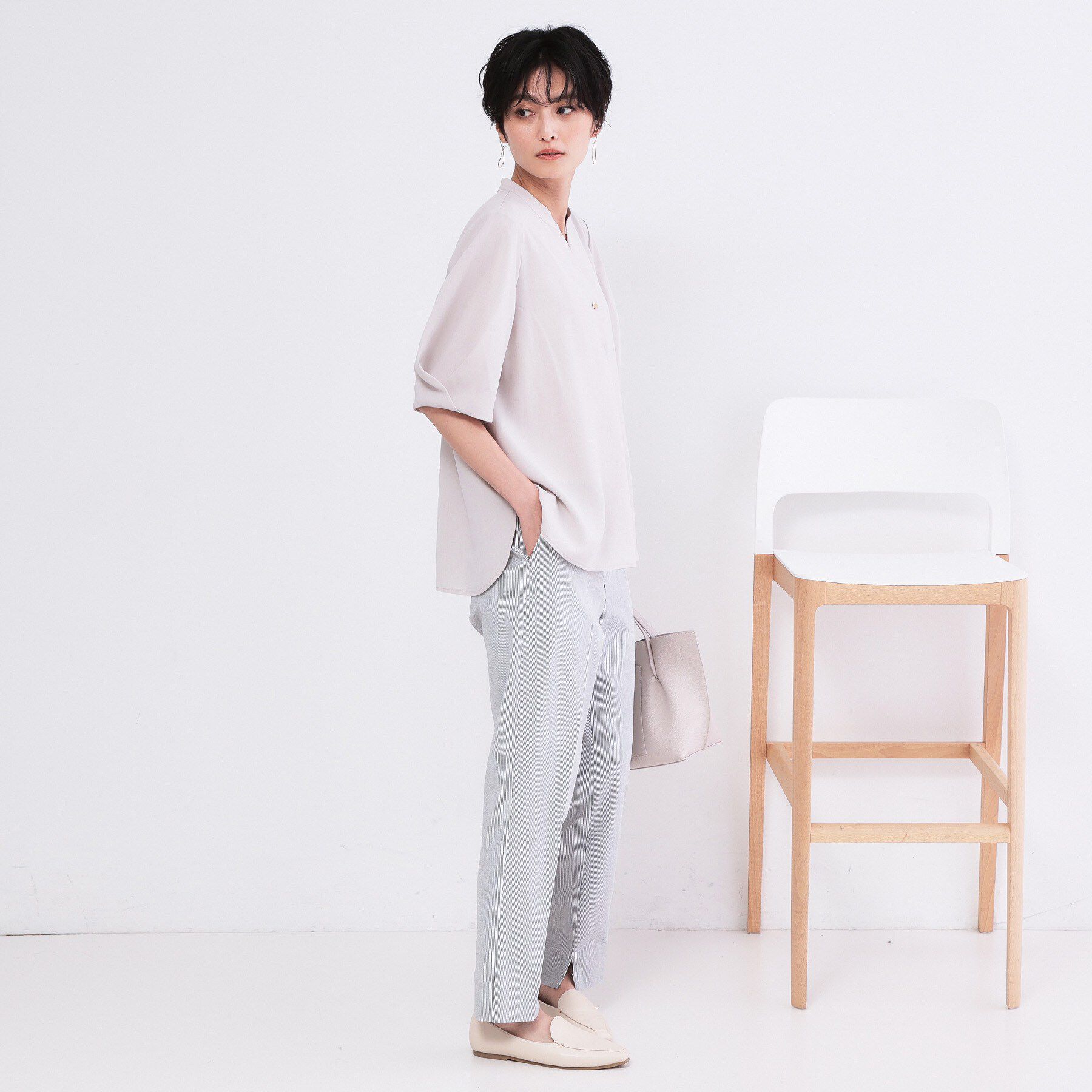 OPAQUE.CLIP「【透け防止／接触冷感】ハイストレッチスティックパンツ《洗濯機OK》」|その他|