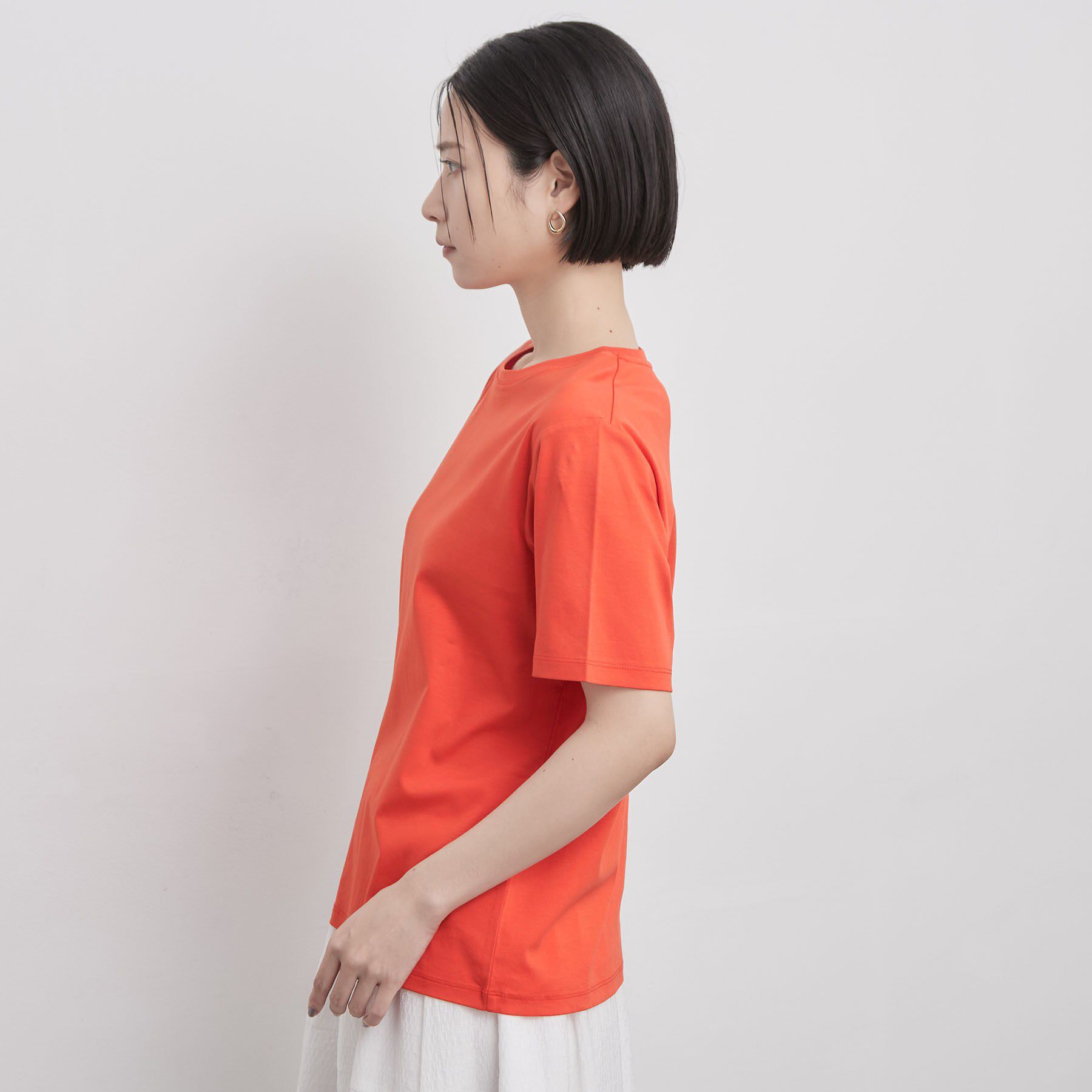 OPAQUE.CLIP「ベーシックTシャツ／オーガニックコットン混【洗濯機OK】」|Tシャツ・カットソー|