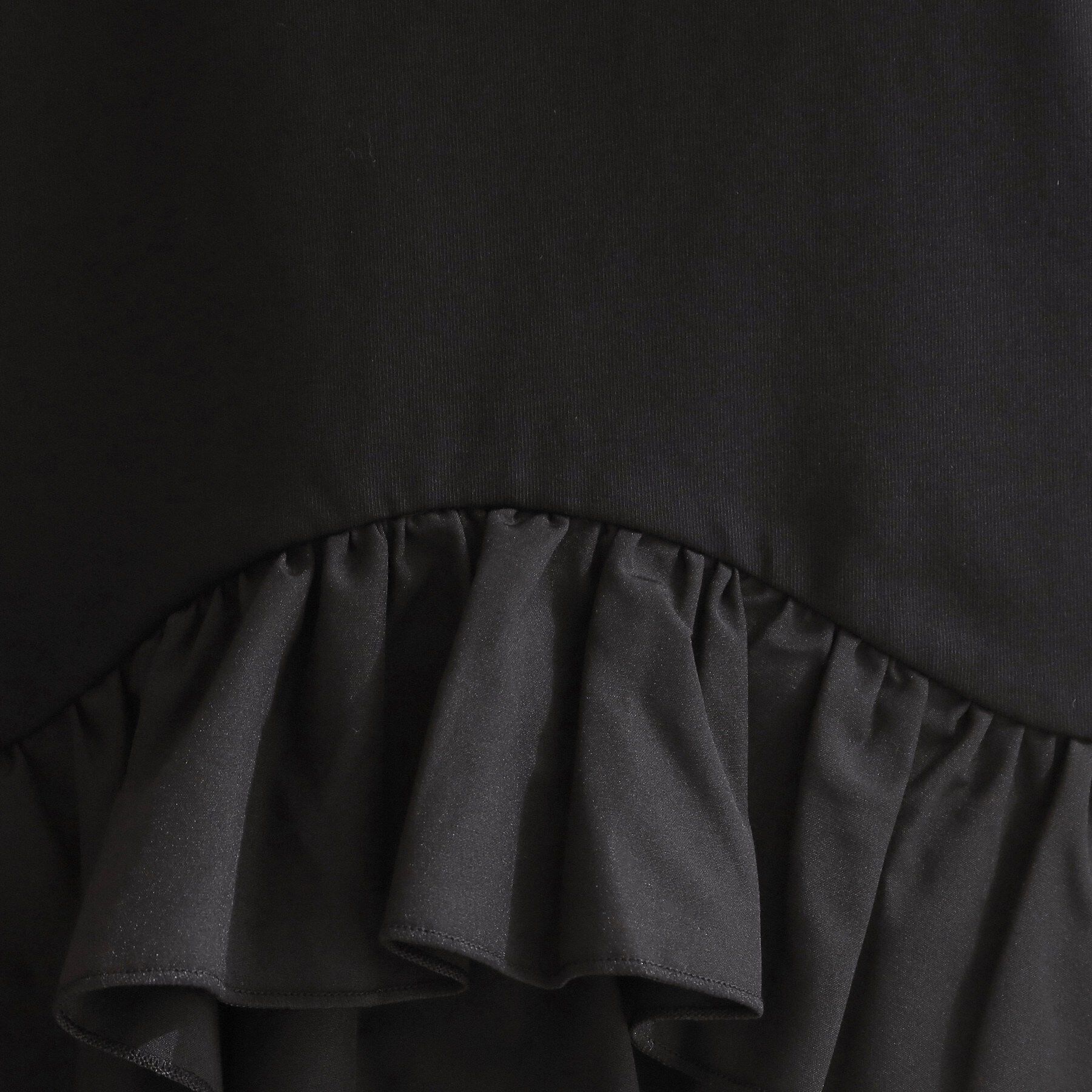 OPAQUE.CLIP「裾フリルドッキングTシャツ【洗濯機OK】」|Tシャツ・カットソー|