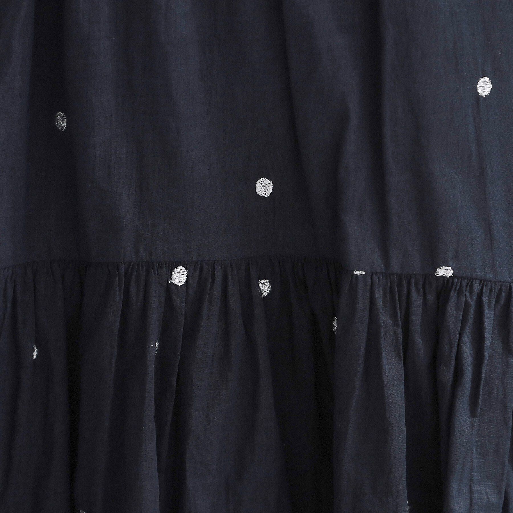 OPAQUE.CLIP「ラメドット刺繍ティアードスカート【洗える】」|スカート|