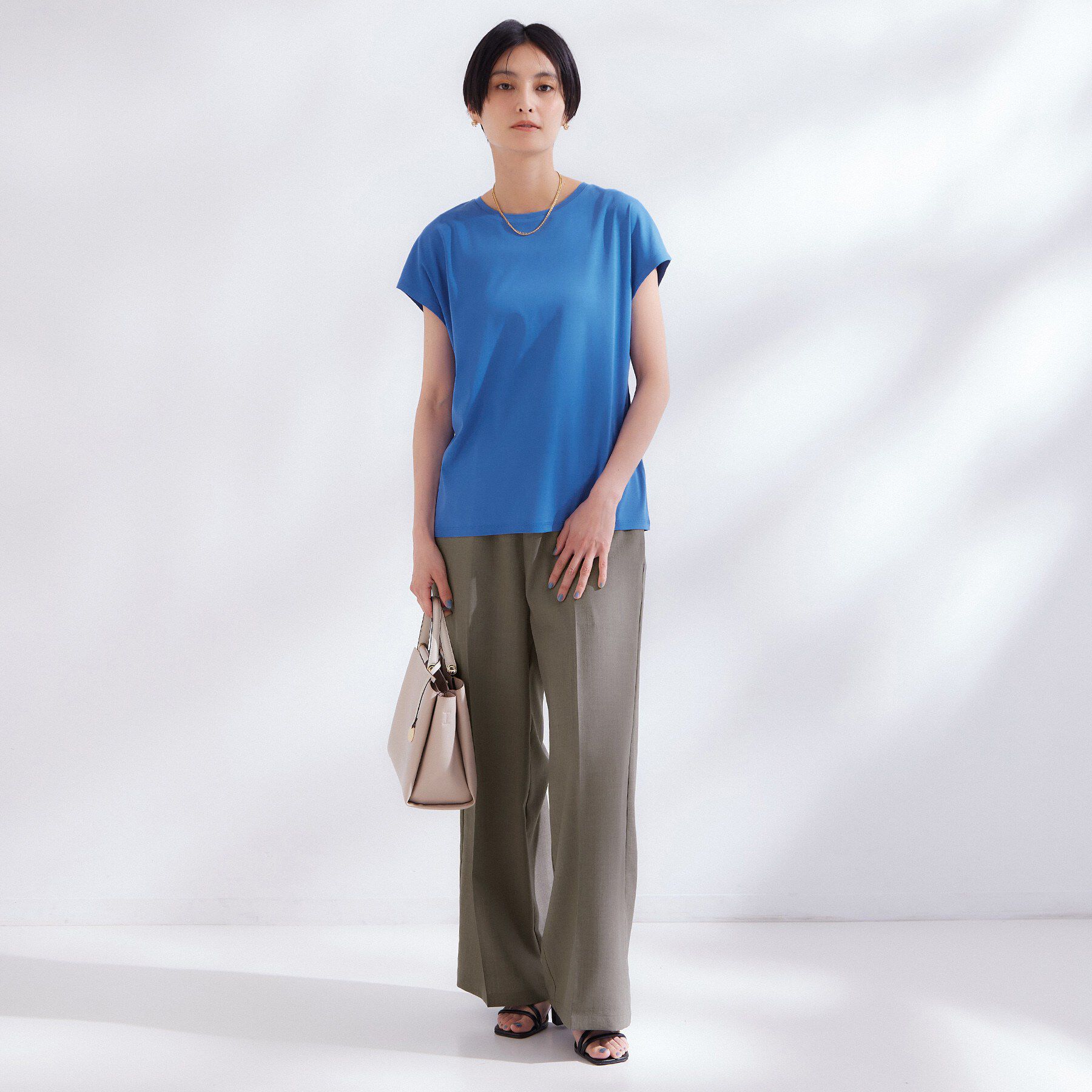 OPAQUE.CLIP「フレンチスリーブカットソー【洗濯機OK】」|Tシャツ・カットソー|