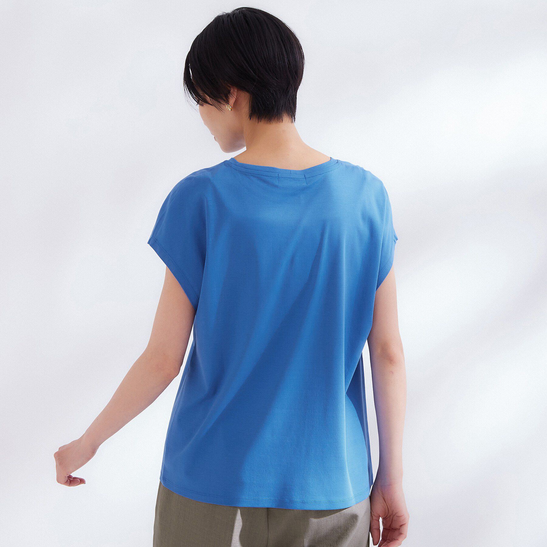 OPAQUE.CLIP「フレンチスリーブカットソー【洗濯機OK】」|Tシャツ・カットソー|