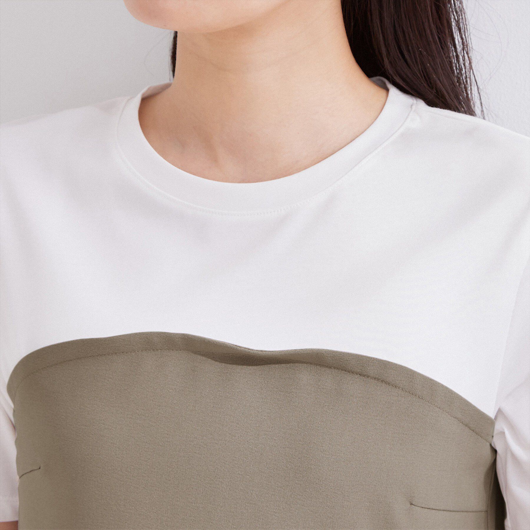 OPAQUE.CLIP「ビスチェドッキングカットソー【洗濯機OK】」|Tシャツ・カットソー|