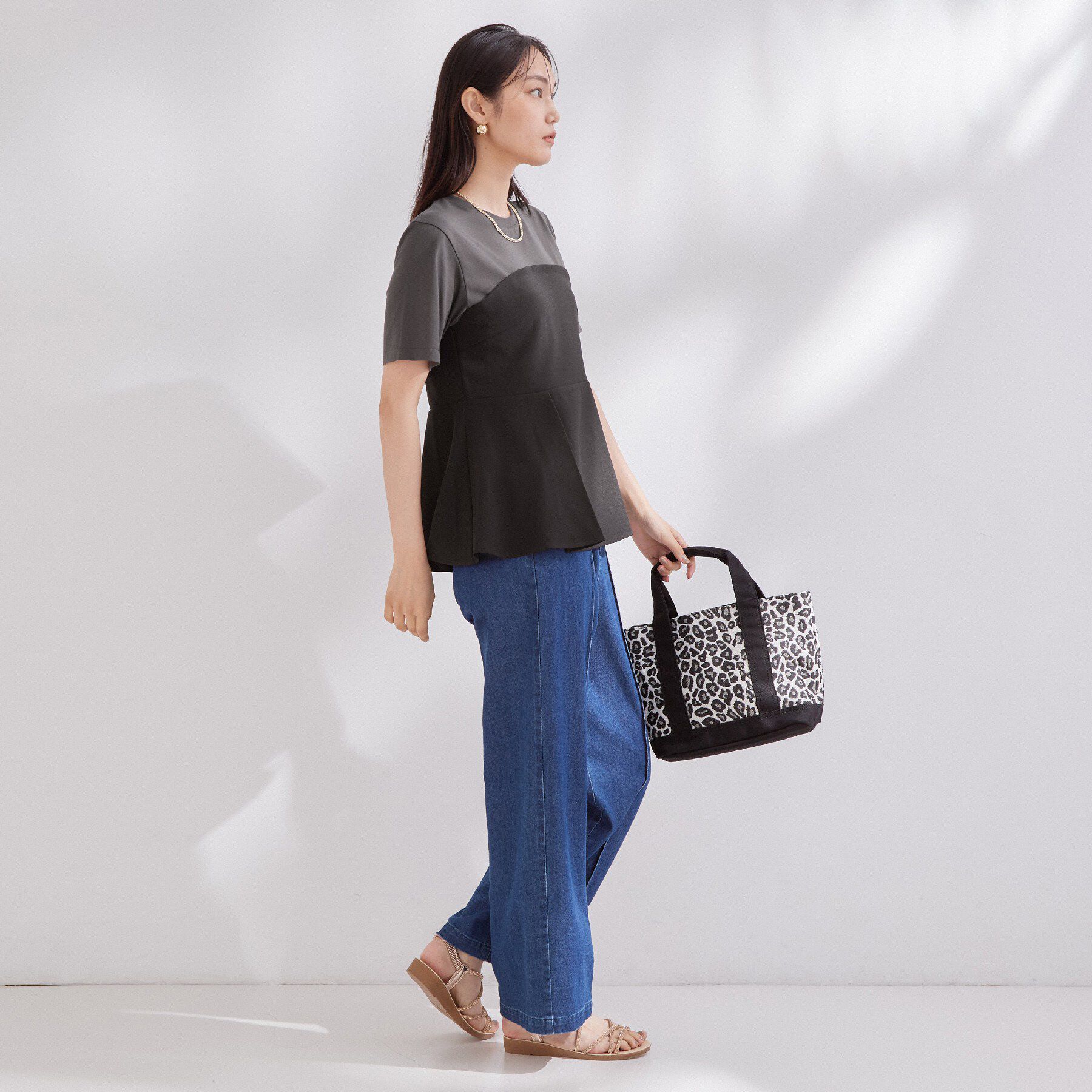 OPAQUE.CLIP「ビスチェドッキングカットソー【洗濯機OK】」|Tシャツ・カットソー|