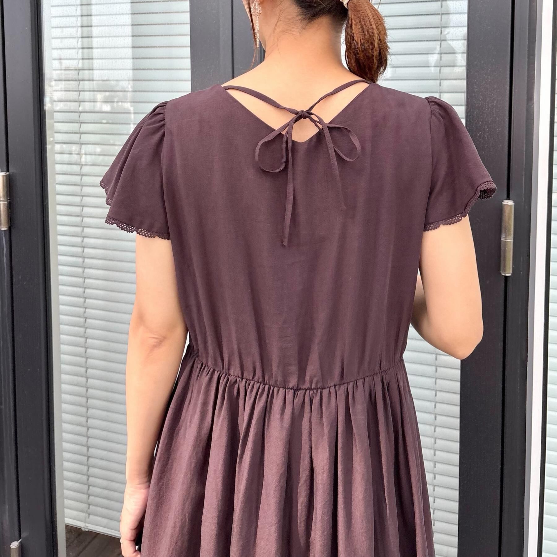 Couture broach「【洗える】バックリボンOP」|ワンピース|