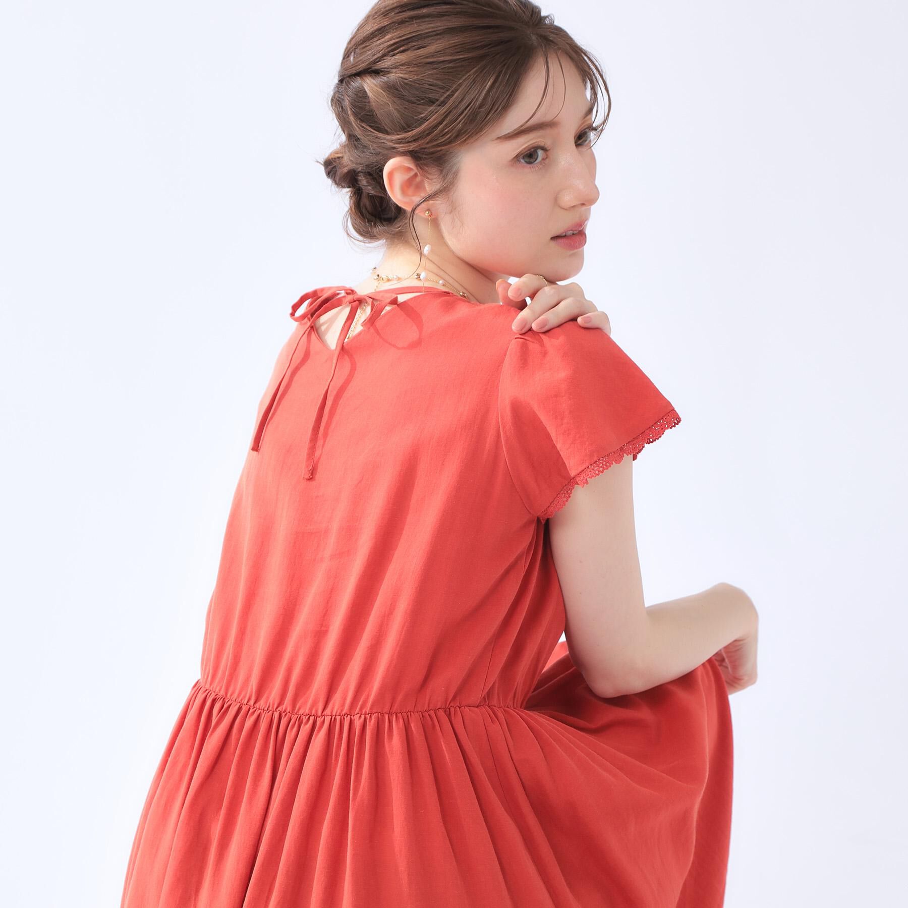 Couture broach「【洗える】バックリボンOP」|ワンピース|