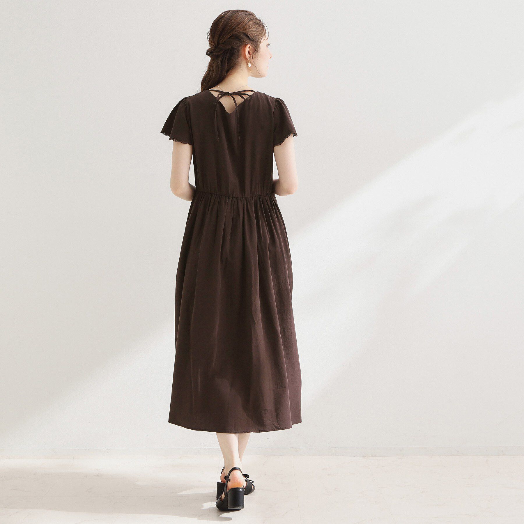 Couture broach「【洗える】バックリボンOP」|ワンピース|