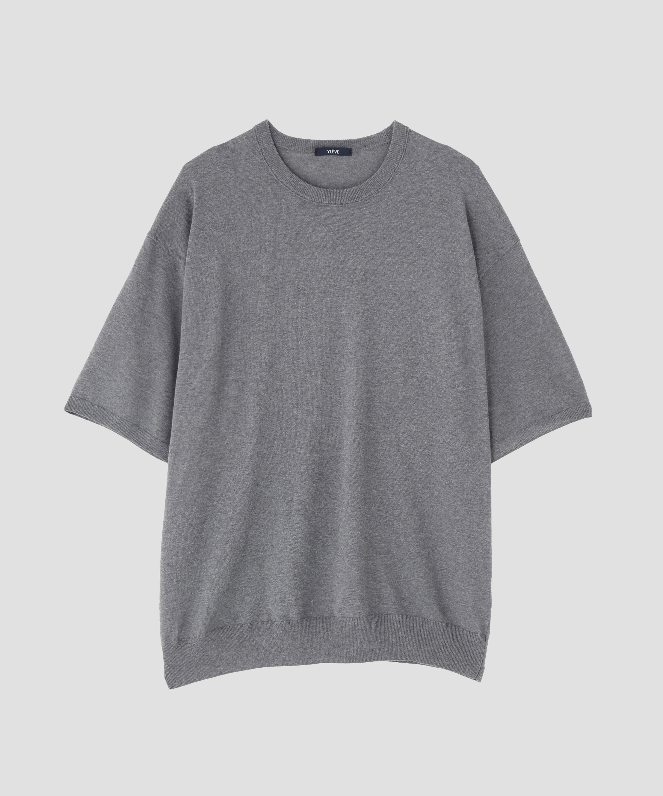YLEVE 「YLEVE / ICE COTTON PULL OVER KNIT」|ニット・セーター|グレー
