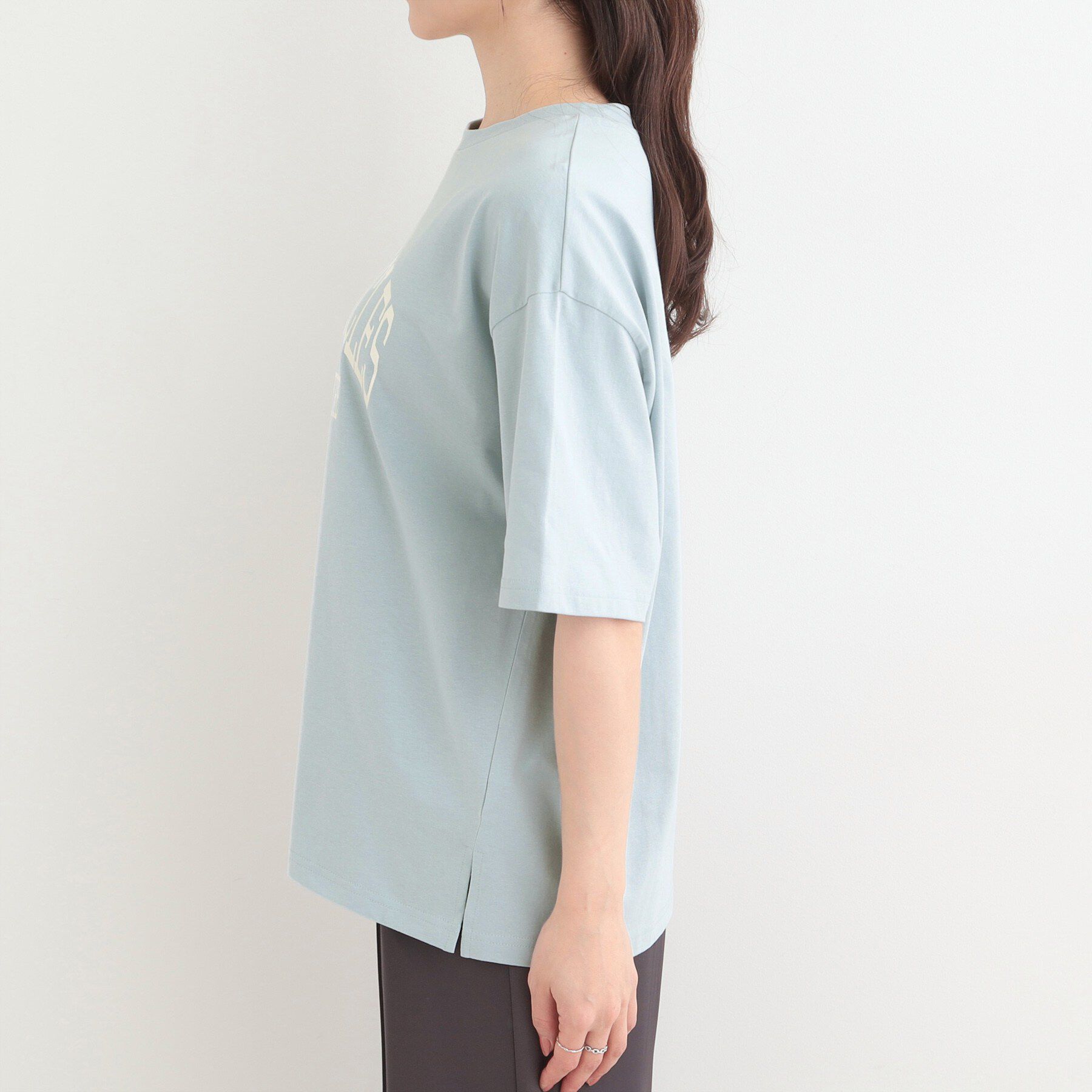 SHOO･LA･RUE「【綿100%/S-LL/プチプラ】ゆるシルエット シンプルTシャツ」|Tシャツ・カットソー|