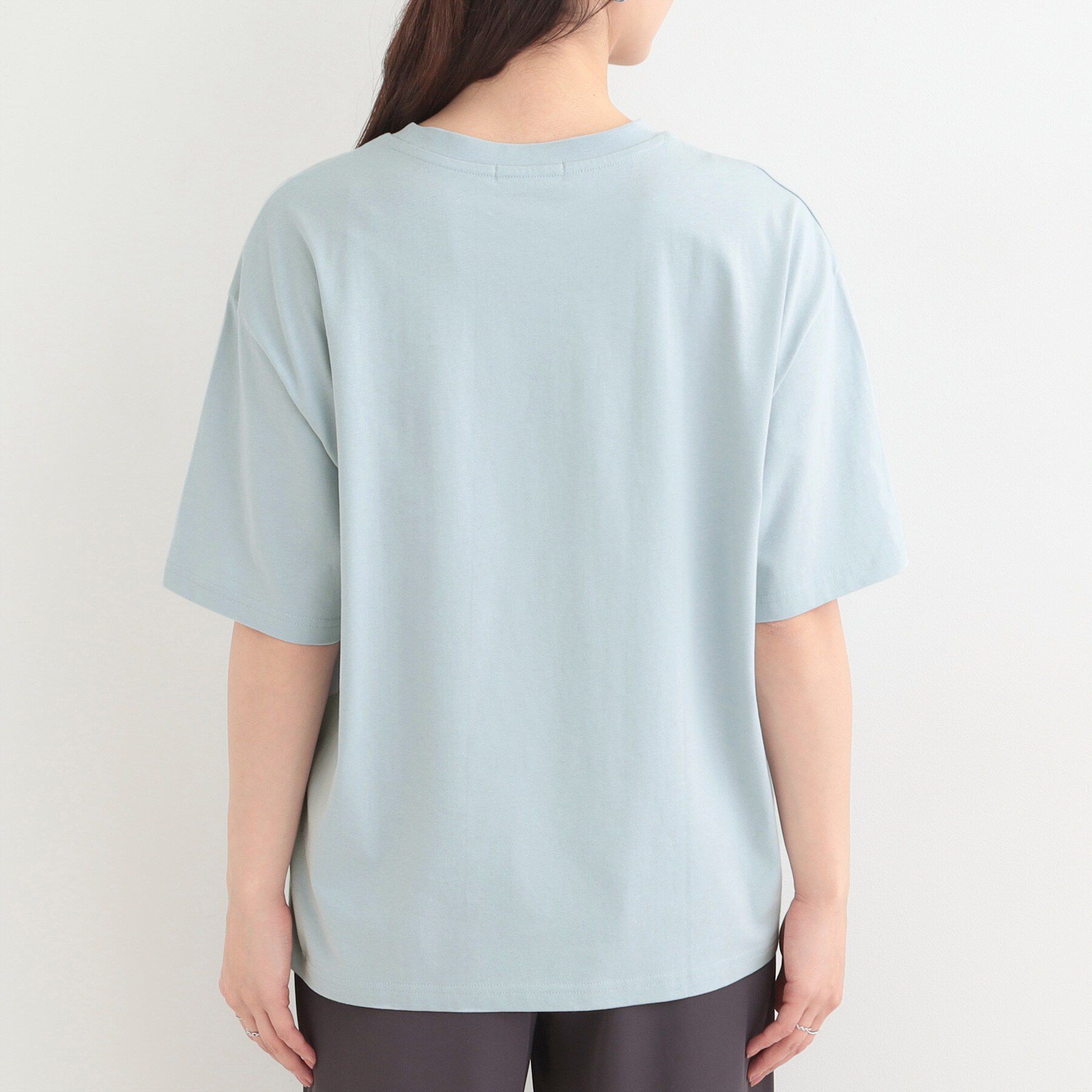 SHOO･LA･RUE「【綿100%/S-LL/プチプラ】ゆるシルエット シンプルTシャツ」|Tシャツ・カットソー|