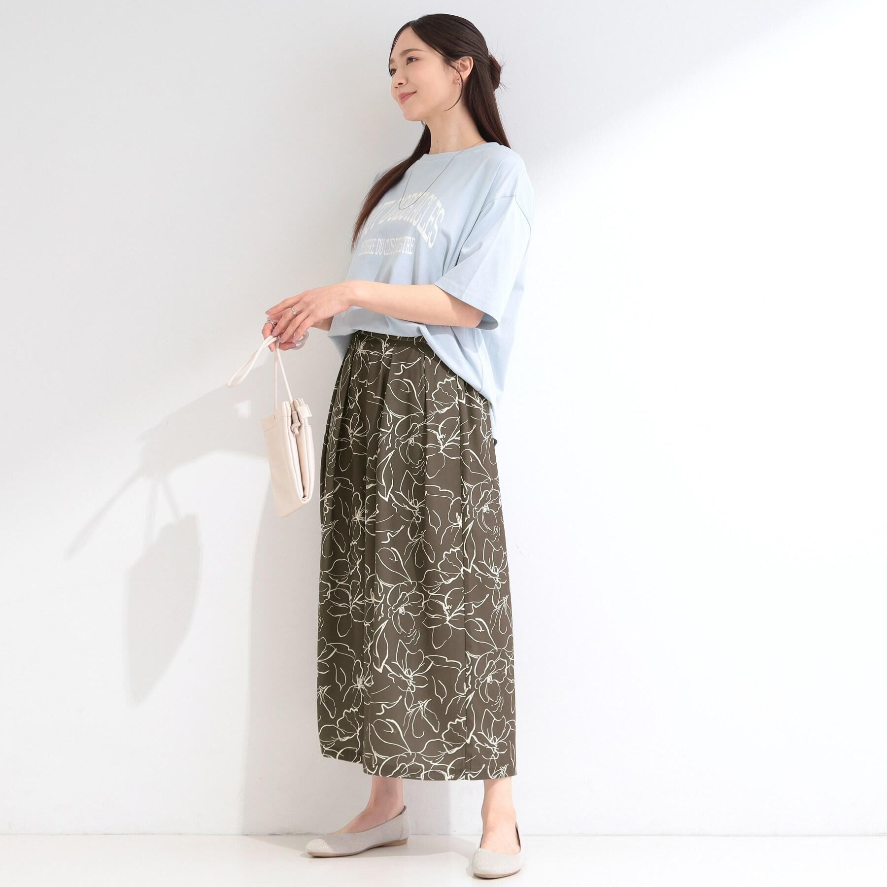 SHOO･LA･RUE「【綿100%/S-LL/プチプラ】ゆるシルエット シンプルTシャツ」|Tシャツ・カットソー|