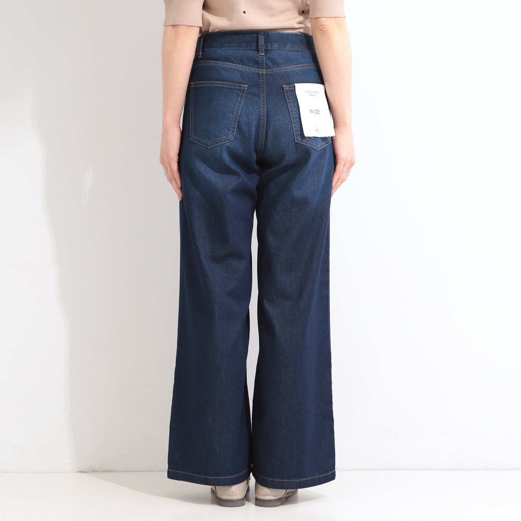 SHOO･LA･RUE「【ひんやり】夏でも快適 ライトオンスデニムワイドパンツ」|その他|