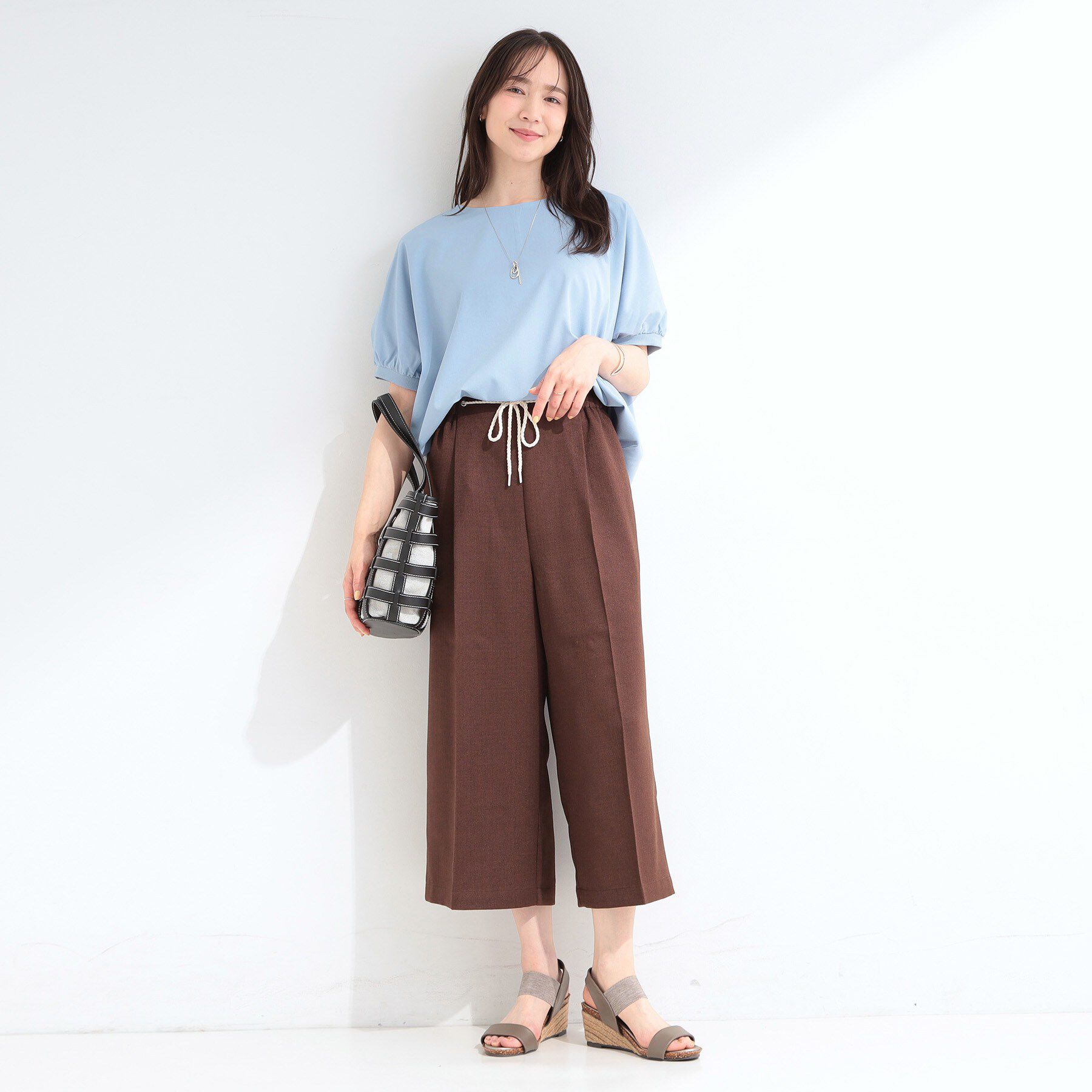 SHOO･LA･RUE「【ひんやり/洗濯後しわになりにくい】インせず着られる さらっとタッチのドルマンブラウス」|シャツ・ブラウス|