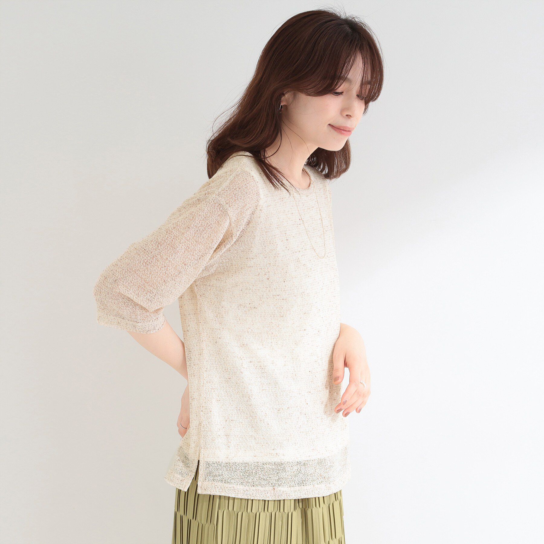 SHOO･LA･RUE「【2点セット】メランジシアートップス&times;タンクトップセット」|その他|