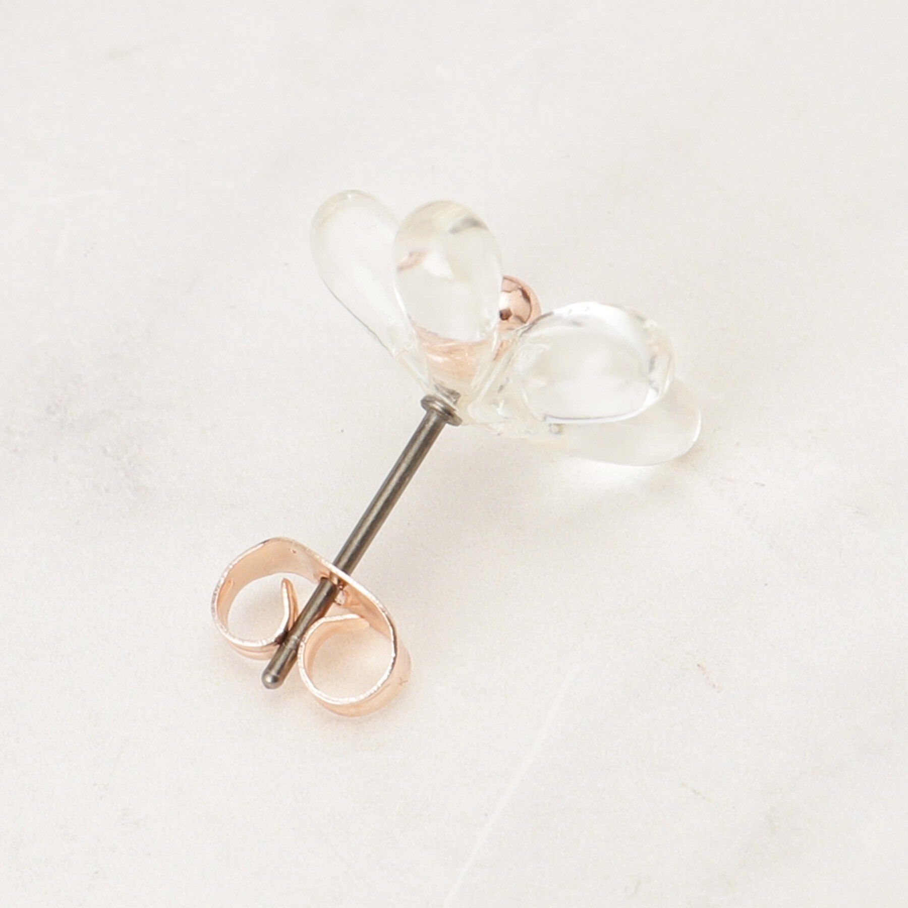 SHOO･LA･RUE「クリアフラワーピアス」|ピアス|