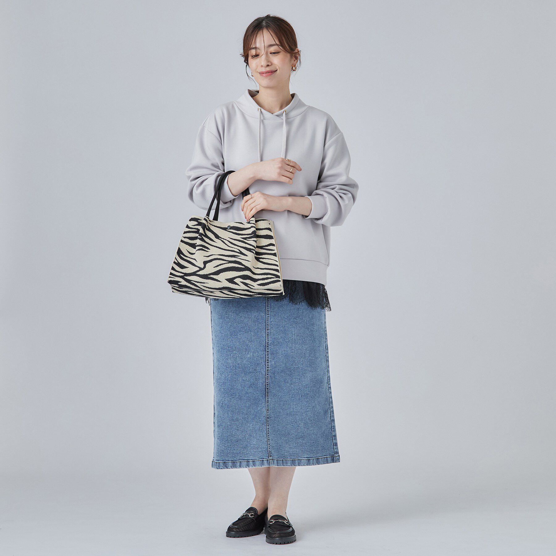 SHOO･LA･RUE「2WAYボックスニットトートバッグ」|トートバッグ|