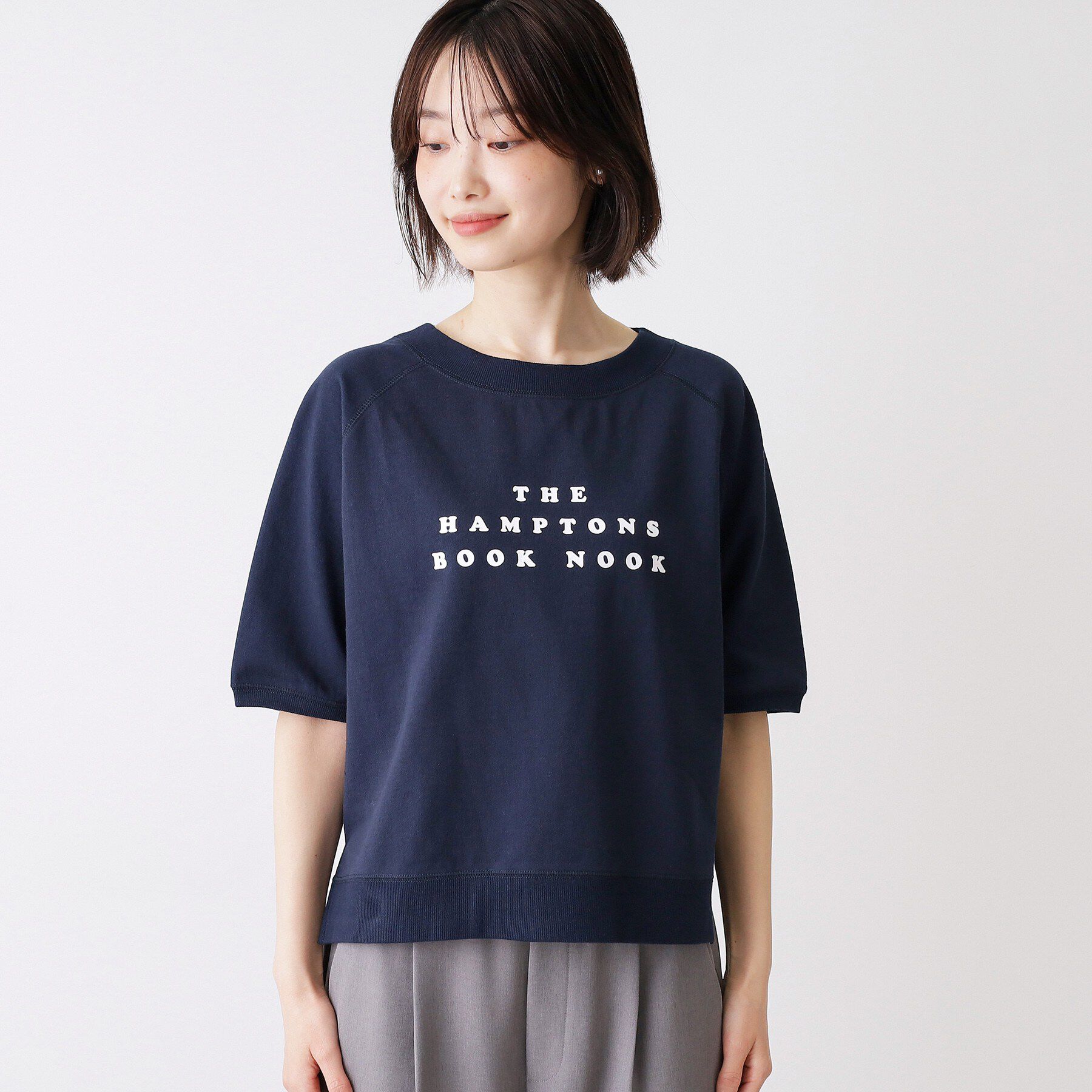 Dessin「【洗える】フロッキーロゴ裏毛プルオーバー」|Tシャツ・カットソー|