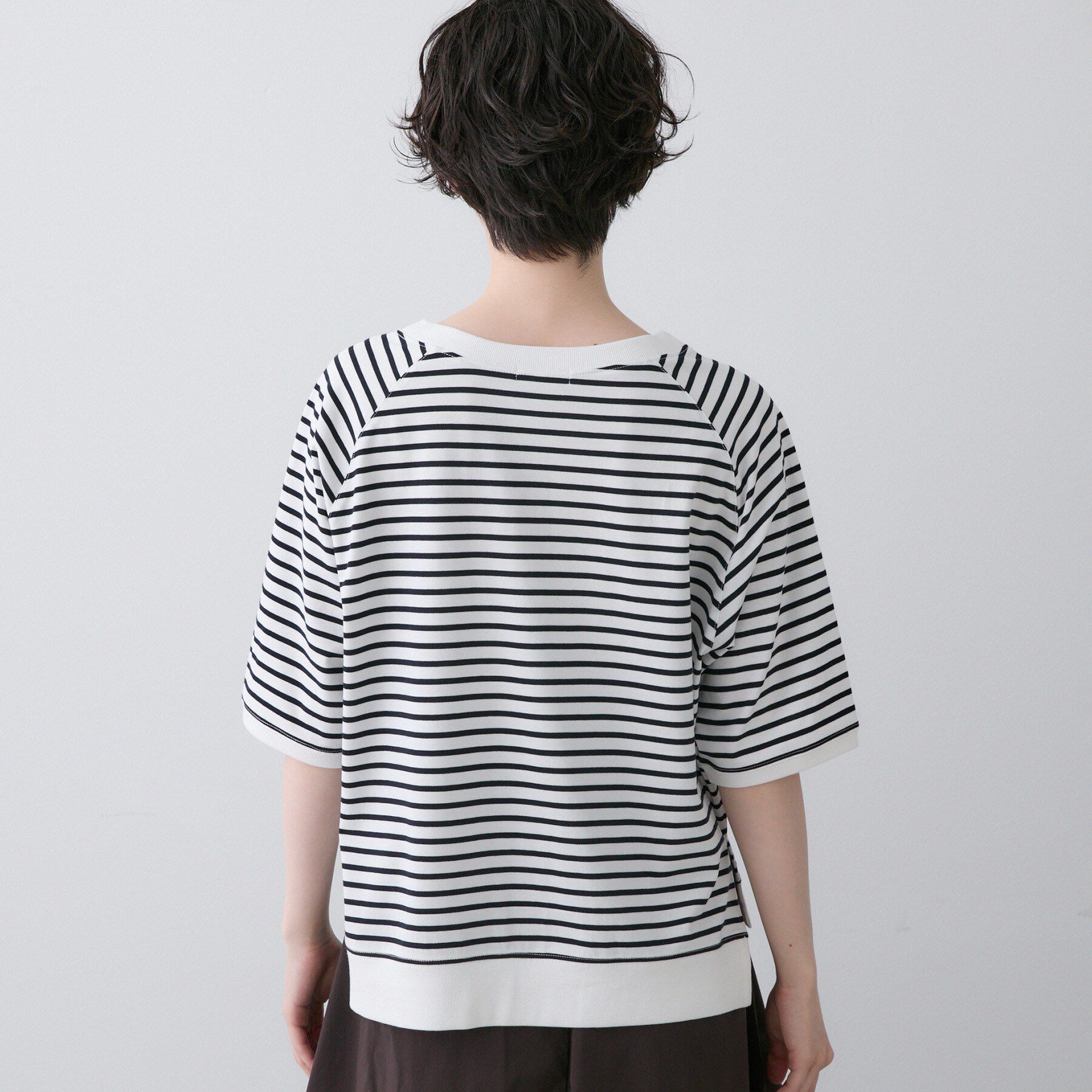 Dessin「【UVカット/接触冷感】フォルムカットソー5分袖」|Tシャツ・カットソー|